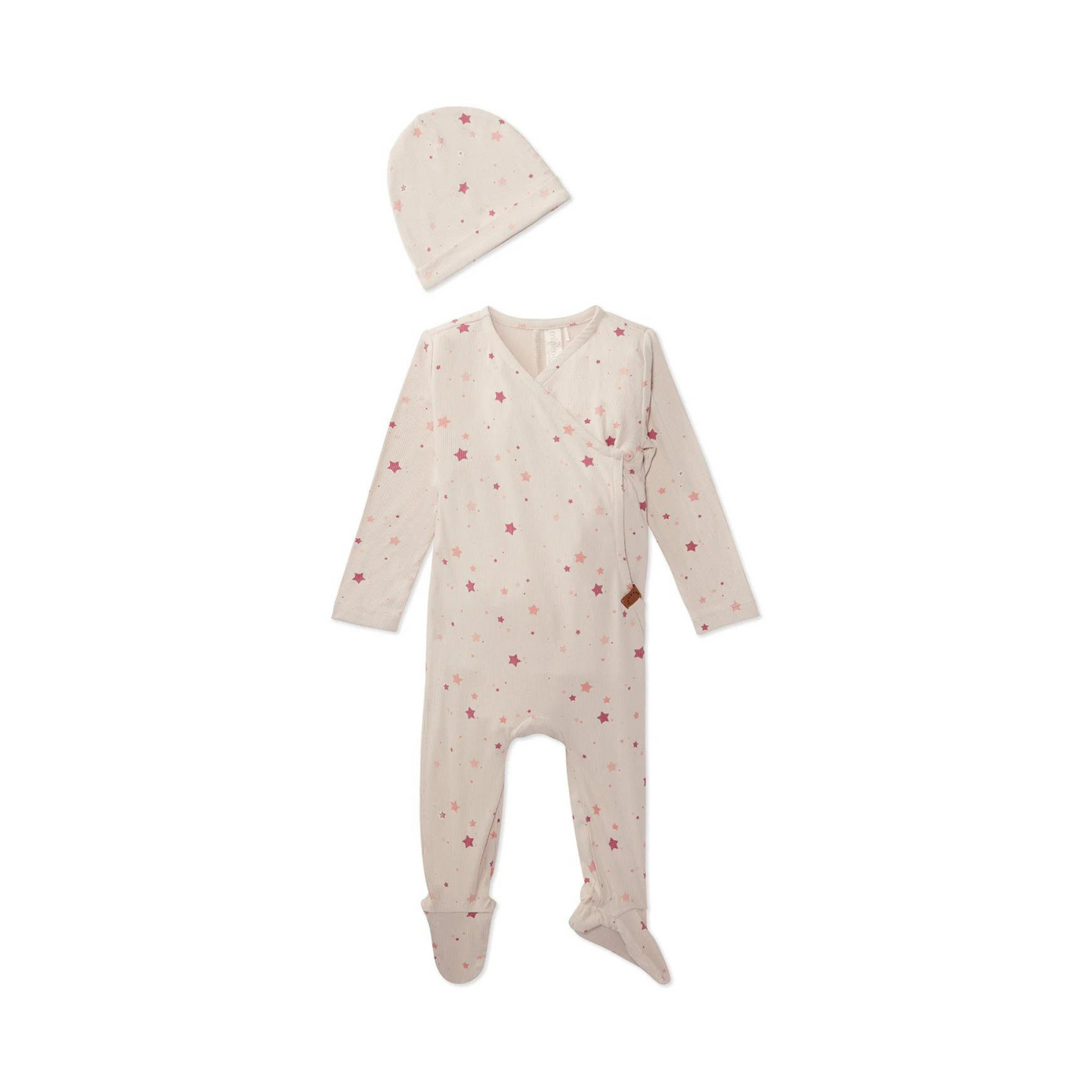 MiniMoi Ribbed Star Footie Set