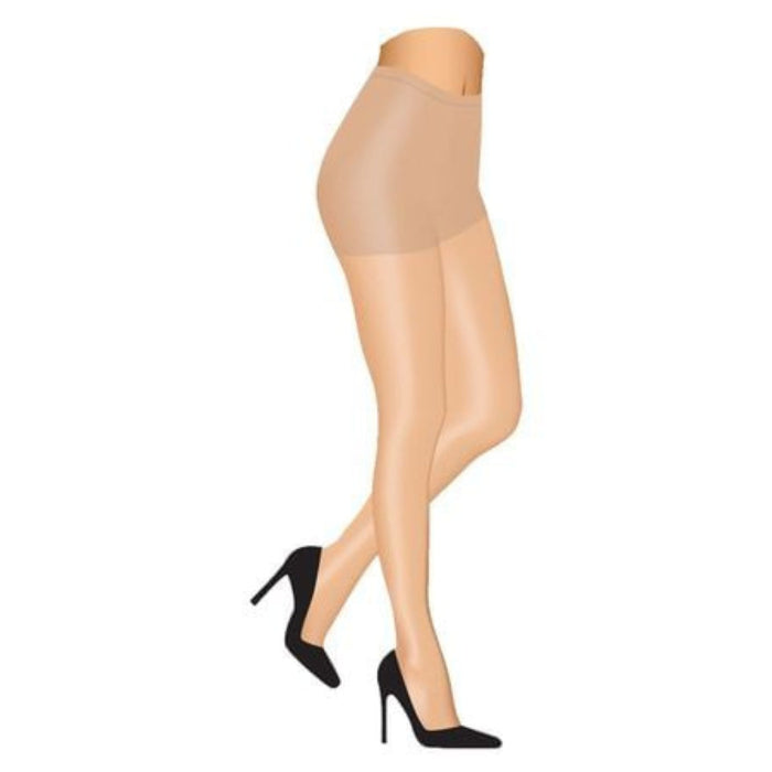 Melas Womens Matte Micro Control Top Pantyhose 10 Denier