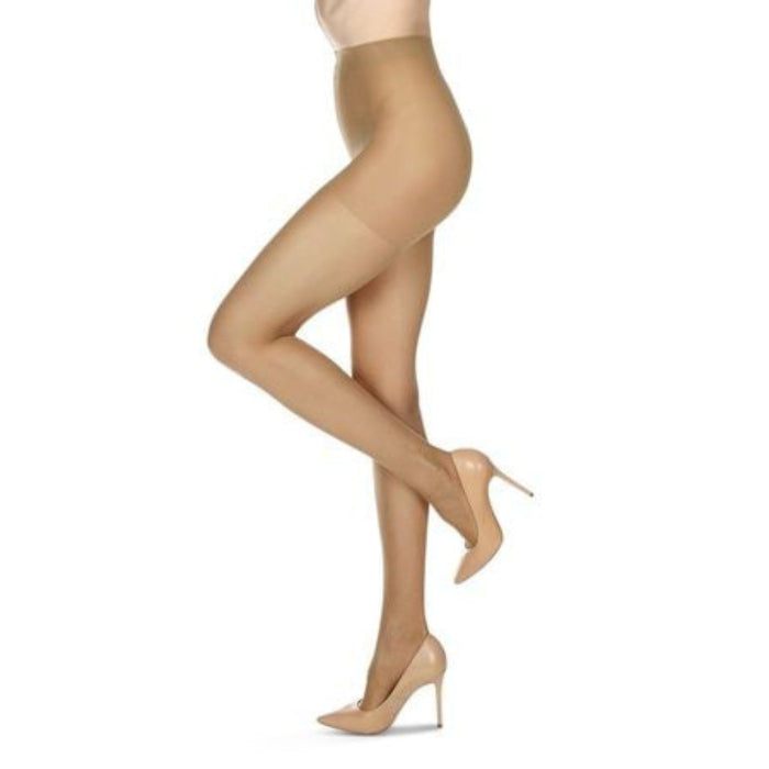 Melas Womens Matte Micro Control Top Pantyhose 10 Denier
