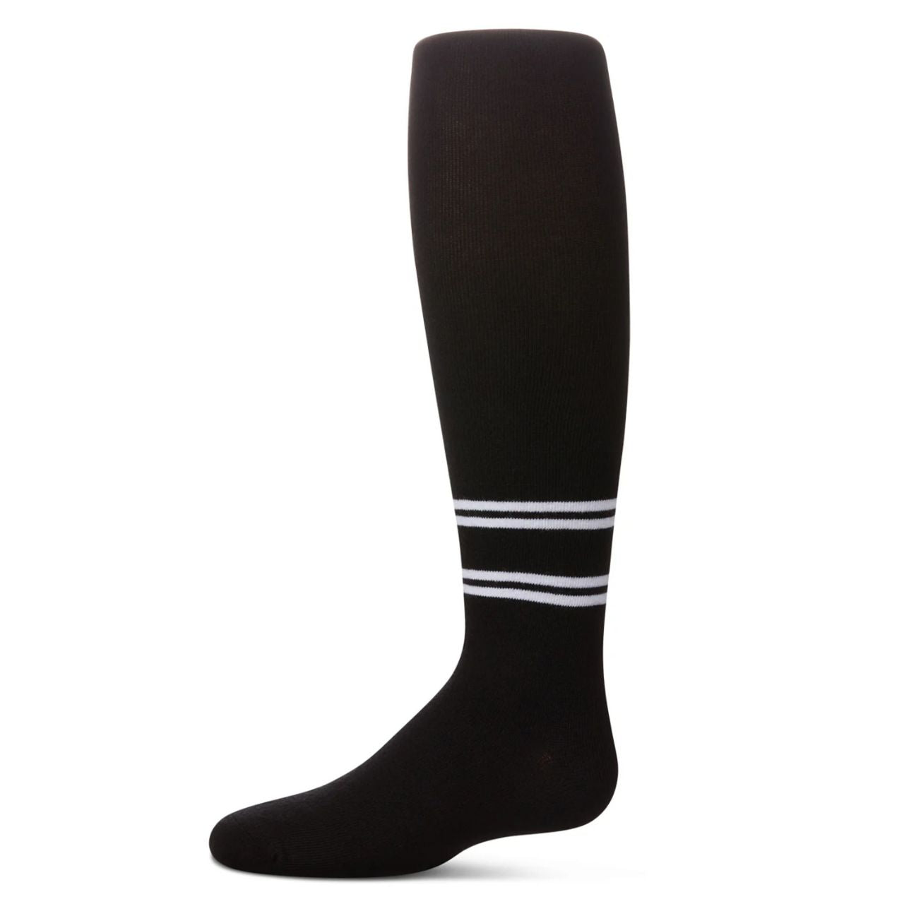 Memoi Girls Double Varsity Stripe Cotton Tights