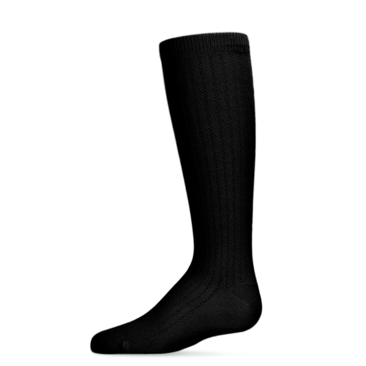 Memoi Girls Chain Stitch Knee High Socks