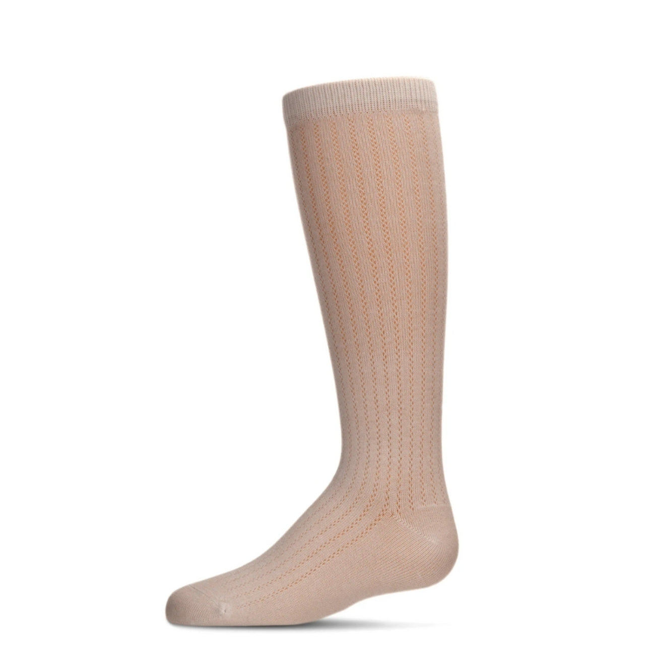Memoi Girls Chain Stitch Knee High Socks