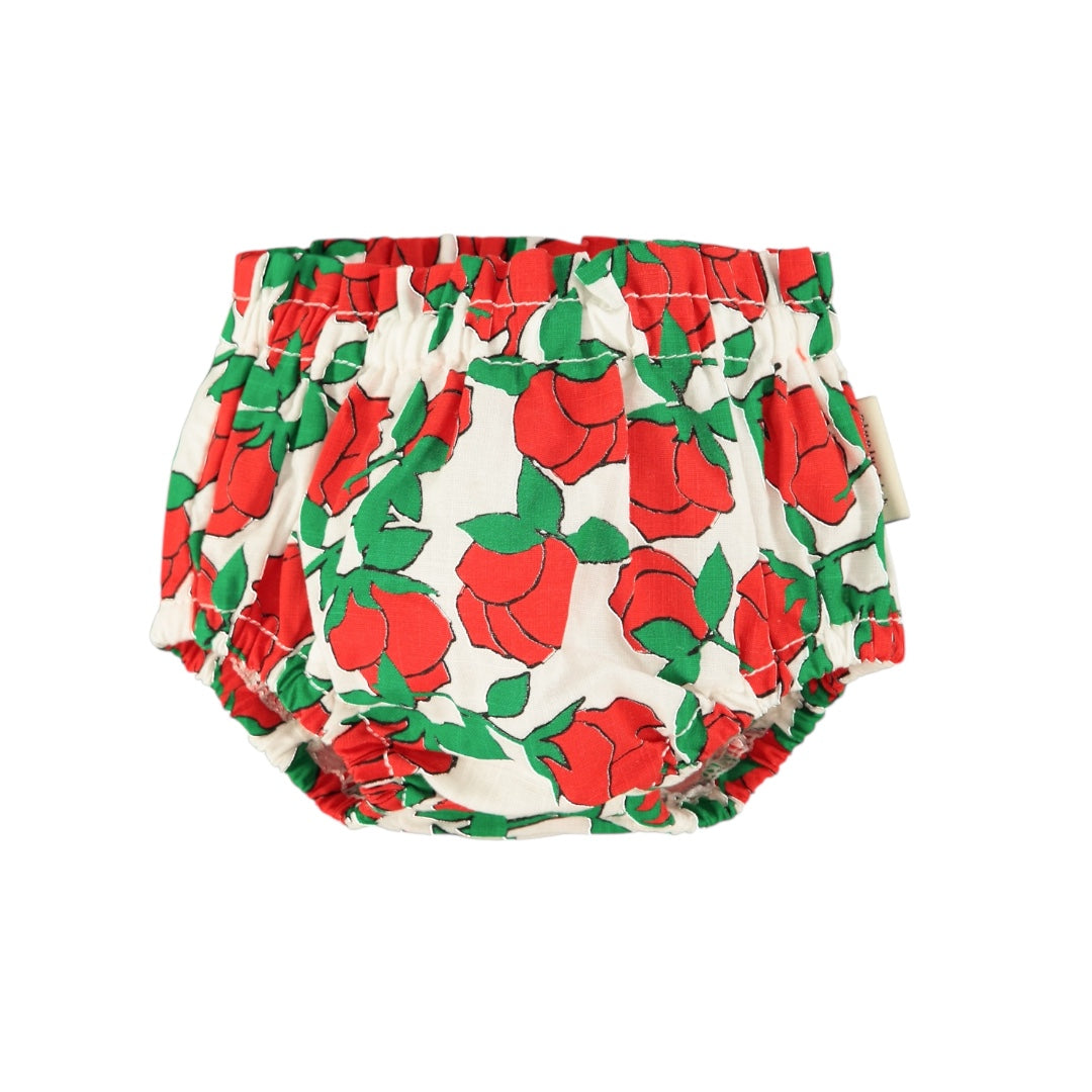 Piupiuchick Ecru /Red Roses Baby Bloomers