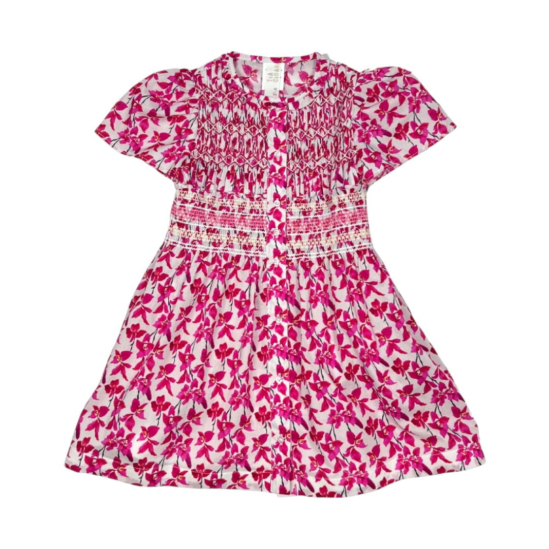 Tia Cibani Orchid Mix Alice Smocked Dress