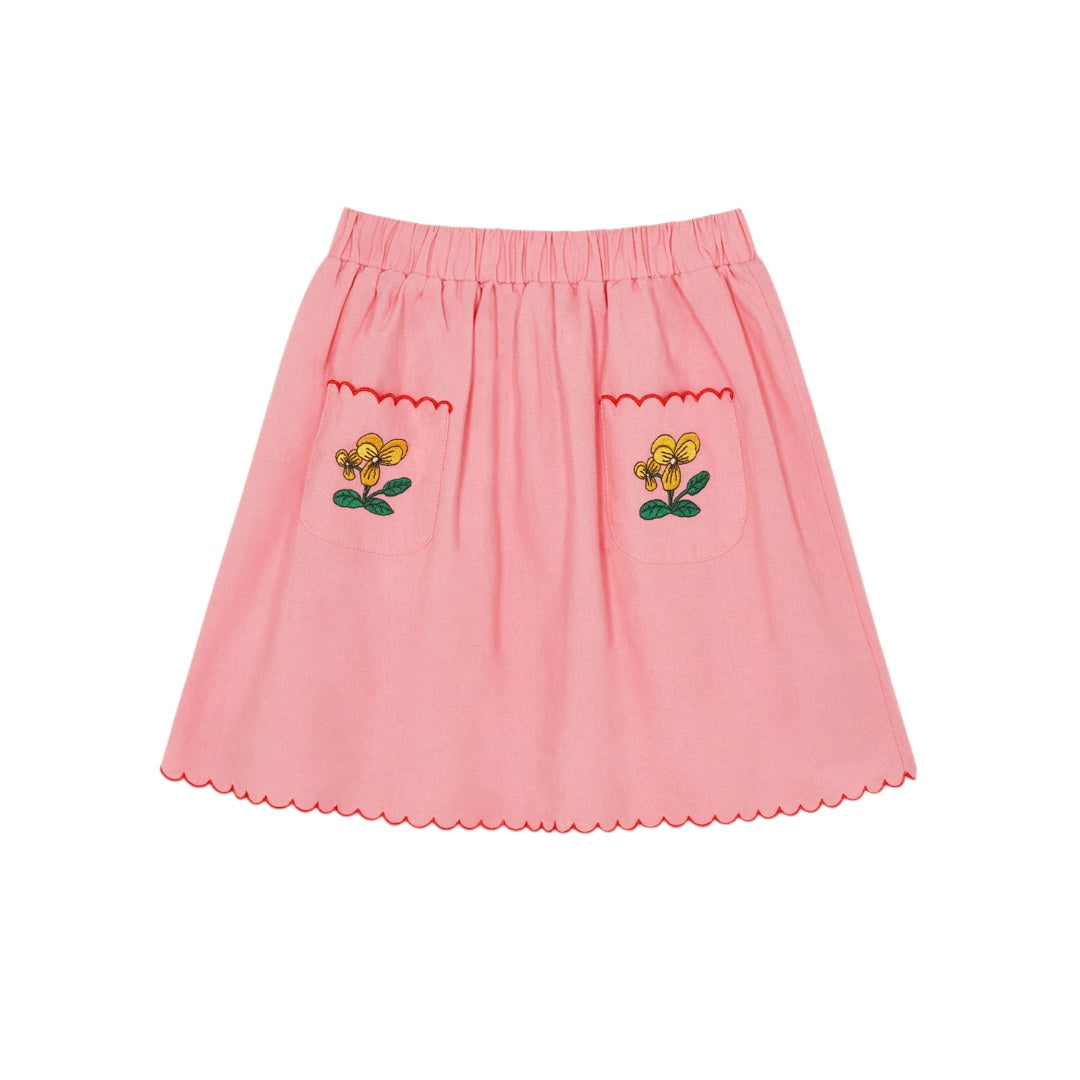 The Campamento Pink Flowers Short Skirt
