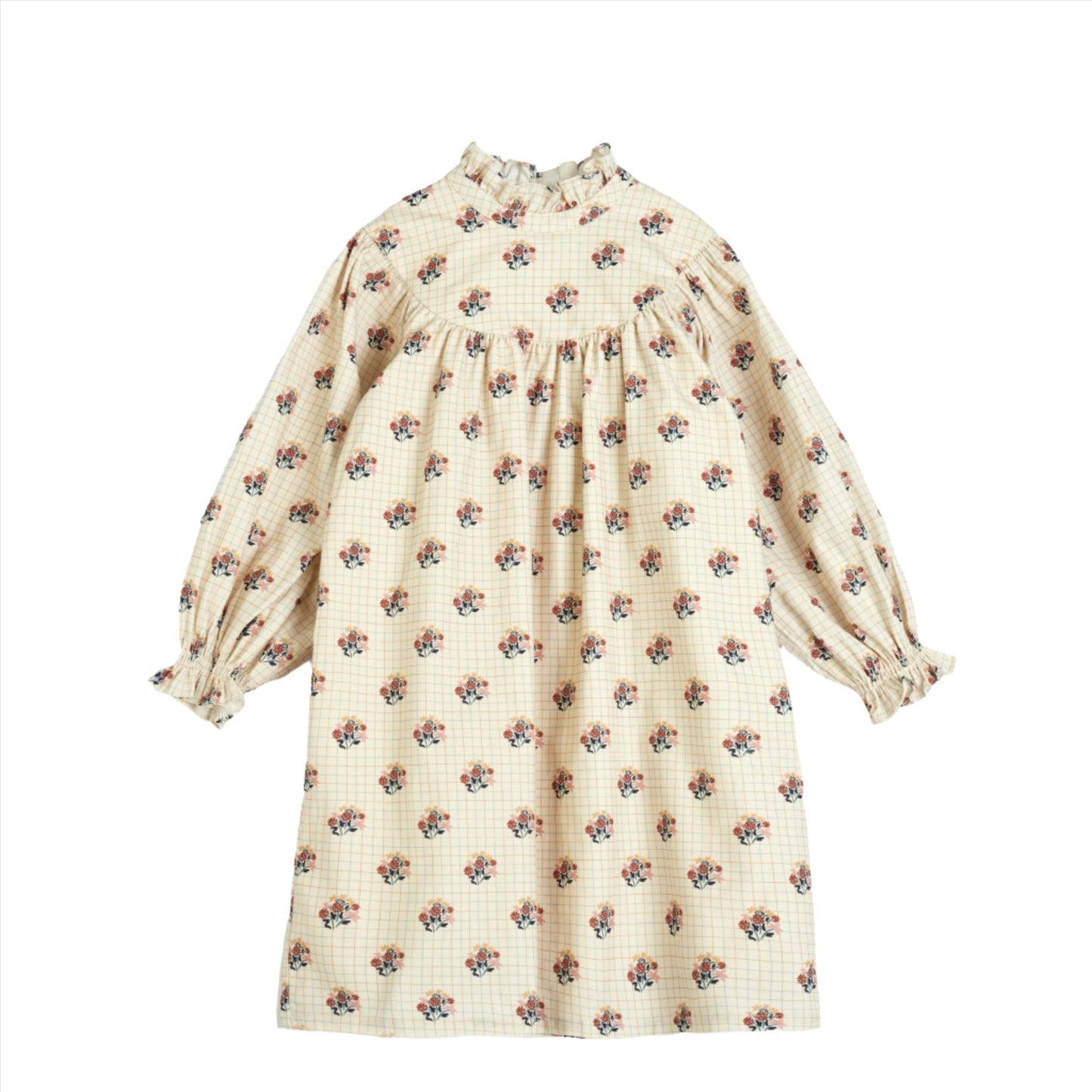 C`Era Una Volta Check Flower Dress