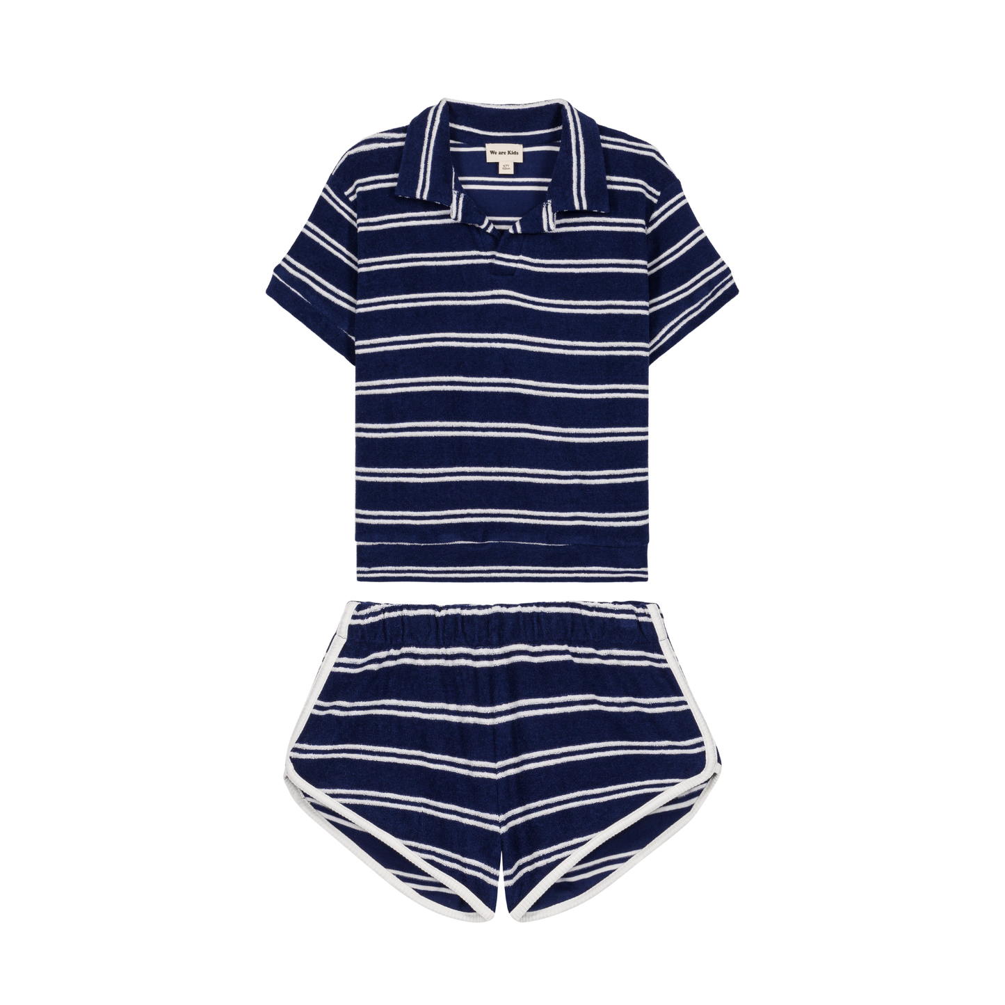 We Are Kids Leonard Stripes Short Sleeve Polo Set