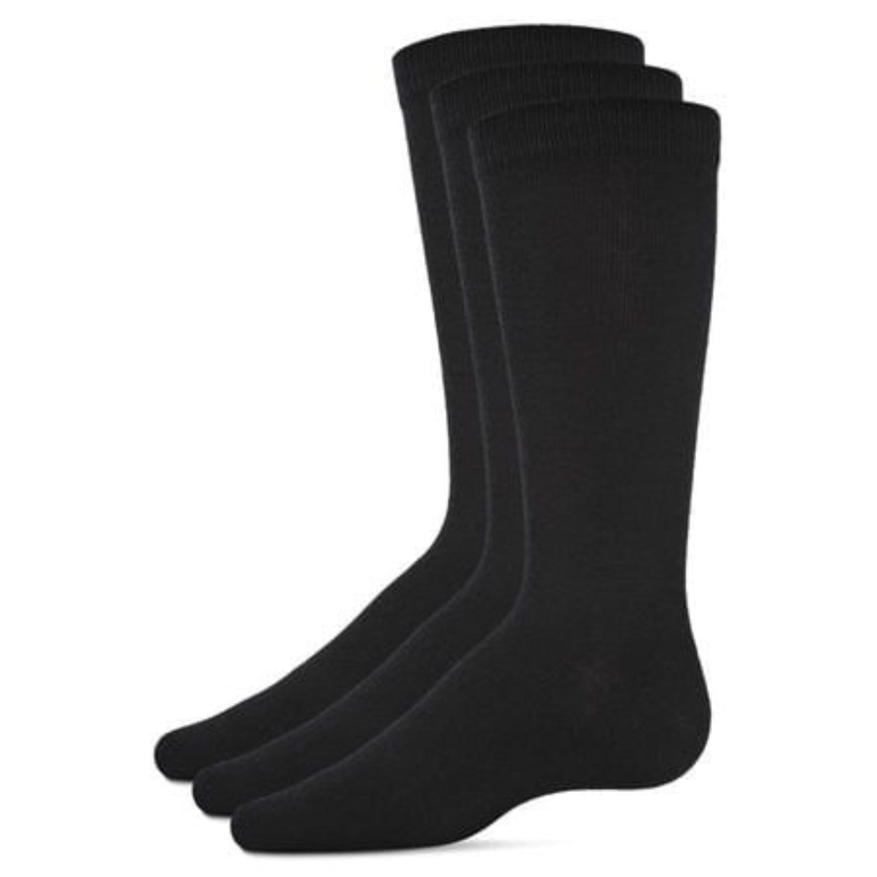 Memoi Boys 3 Pair Pack Flat Rayon from Bamboo Blend Crew Socks