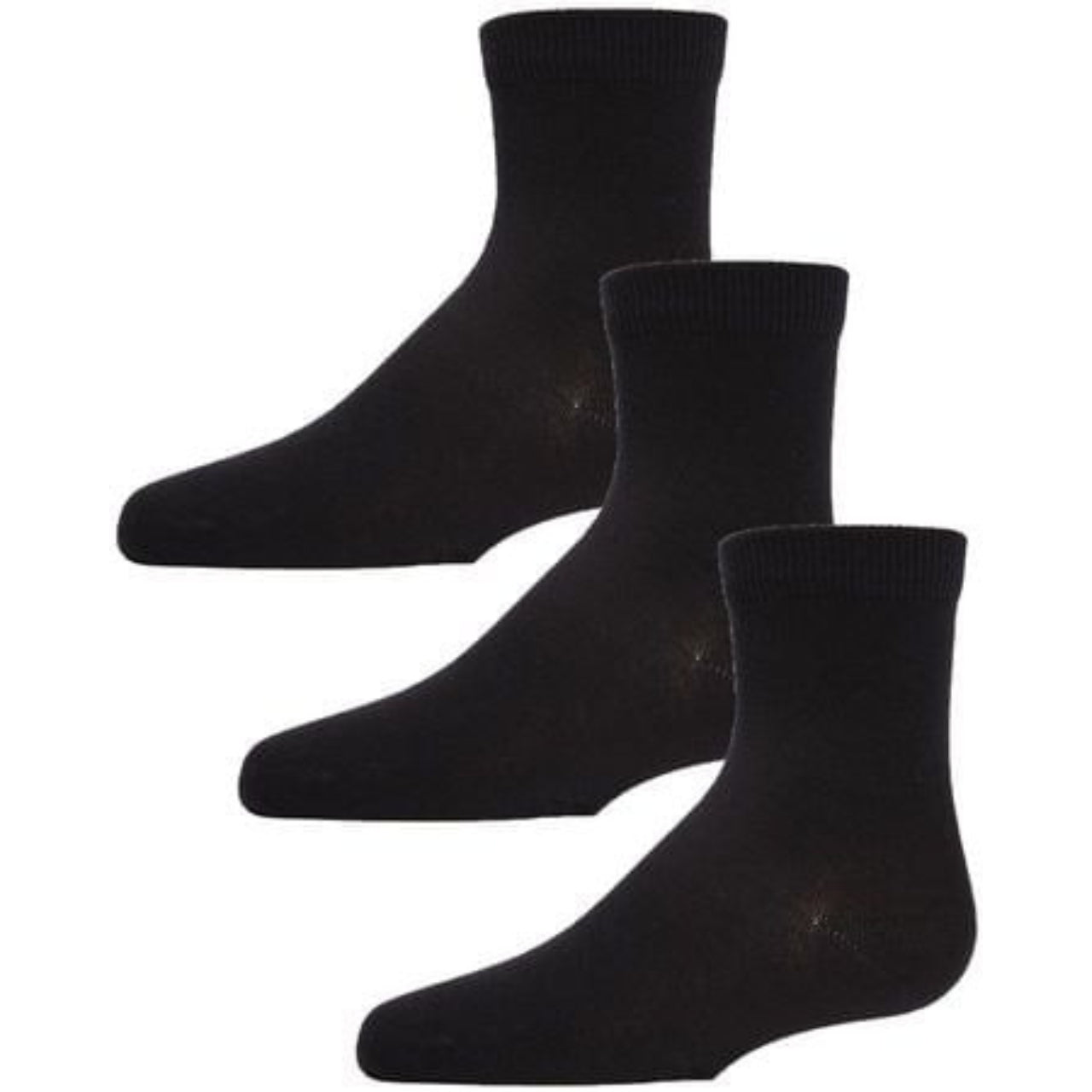 Memoi Unisex Cotton Blend Mid-Cut Socks 3-Pack
