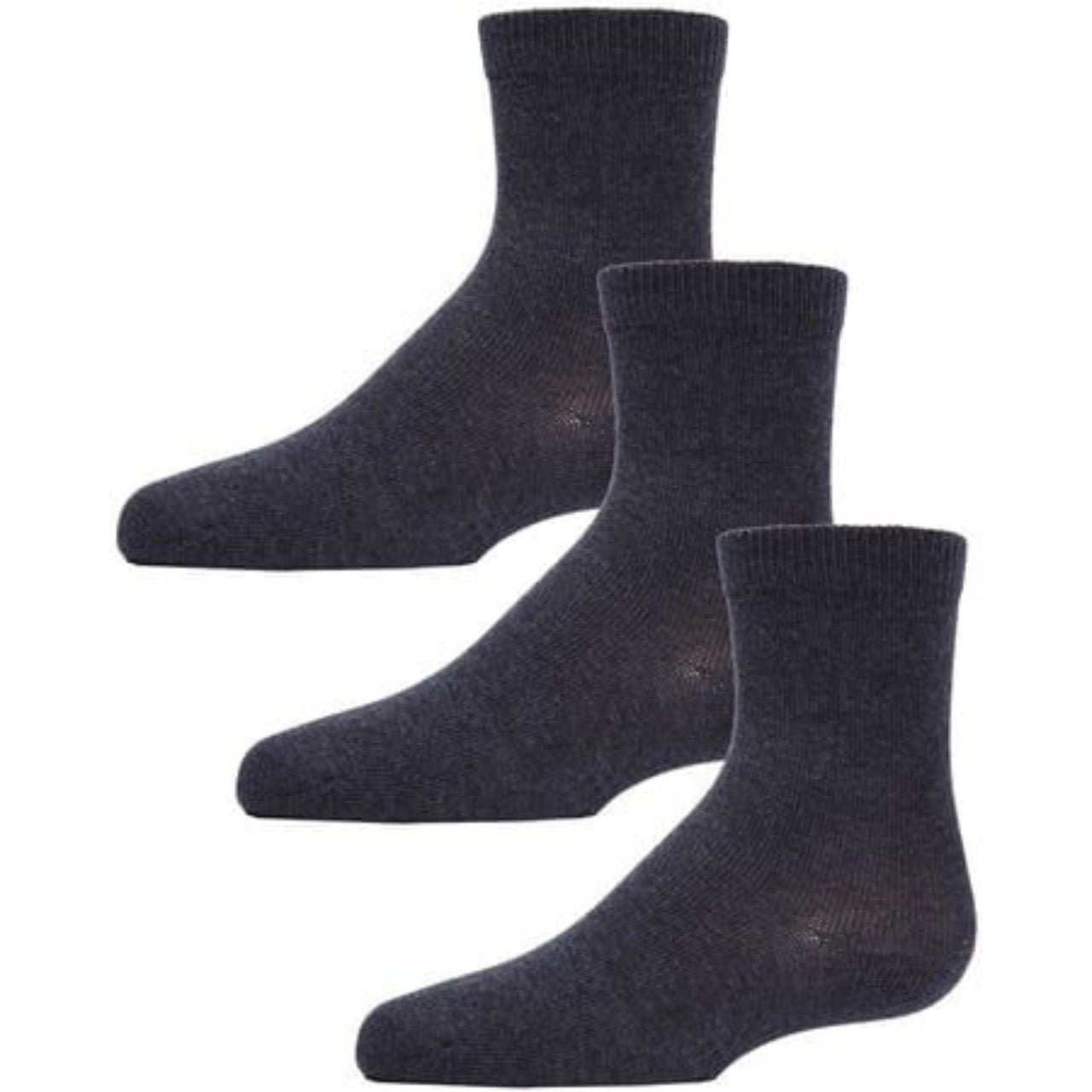 Memoi Unisex Cotton Blend Mid-Cut Socks 3-Pack