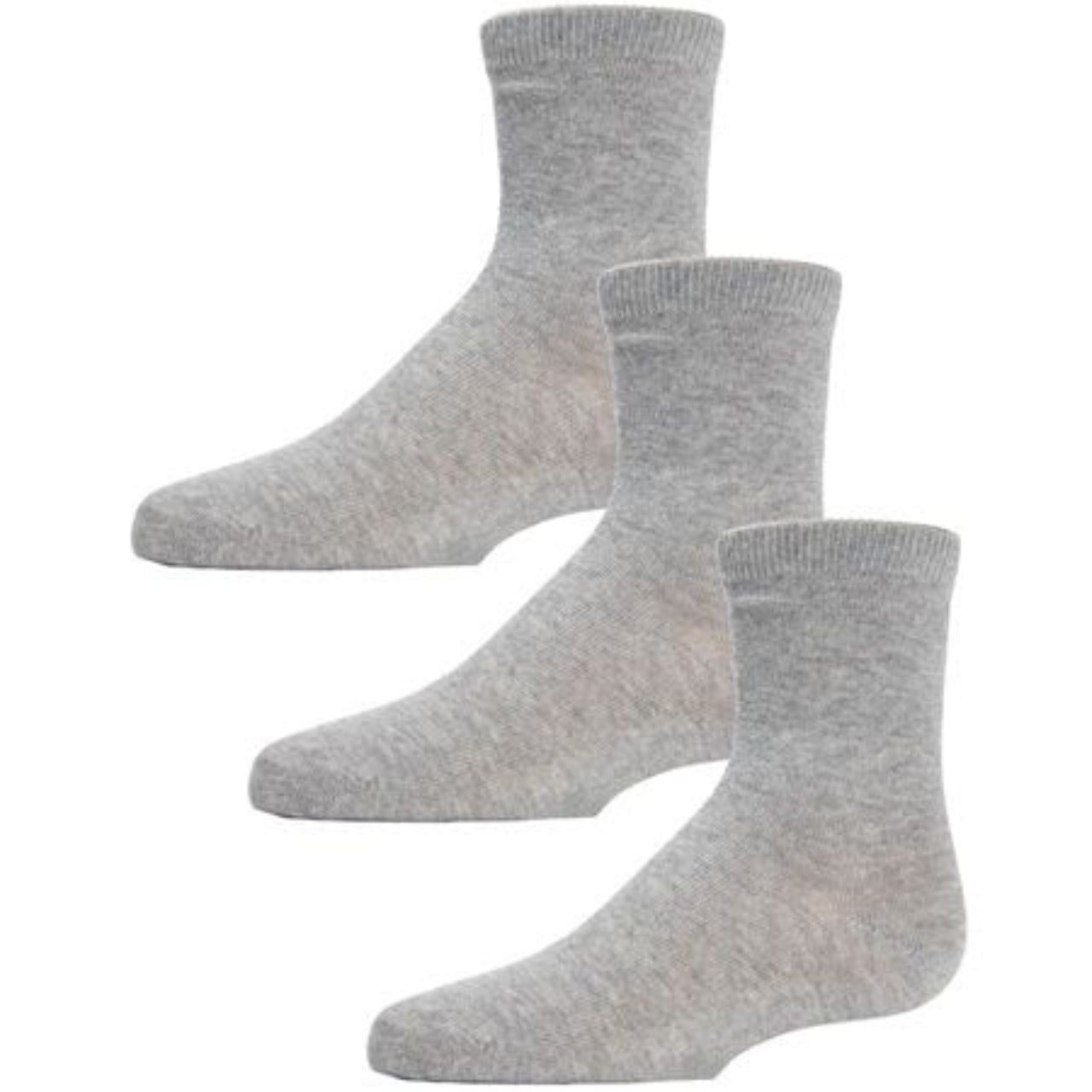 Memoi Unisex Cotton Blend Mid-Cut Socks 3-Pack