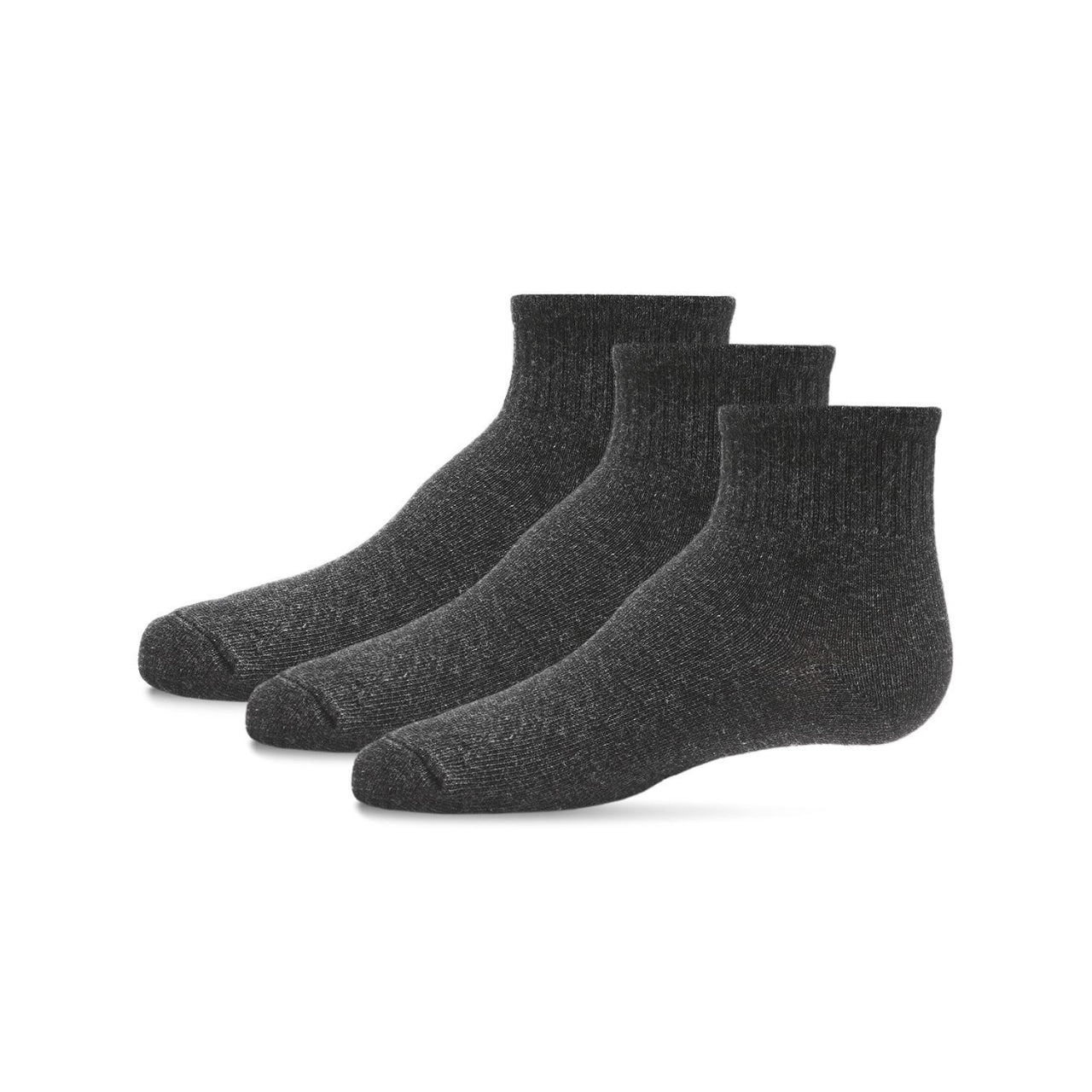 Memoi Kids 3 Pair Pack Mid Cut Cotton Blend Socks