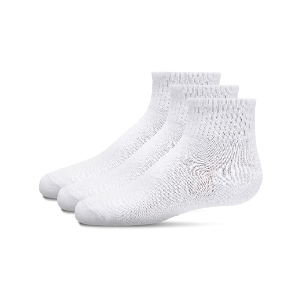 Memoi Kids 3 Pair Pack Mid Cut Cotton Blend Socks