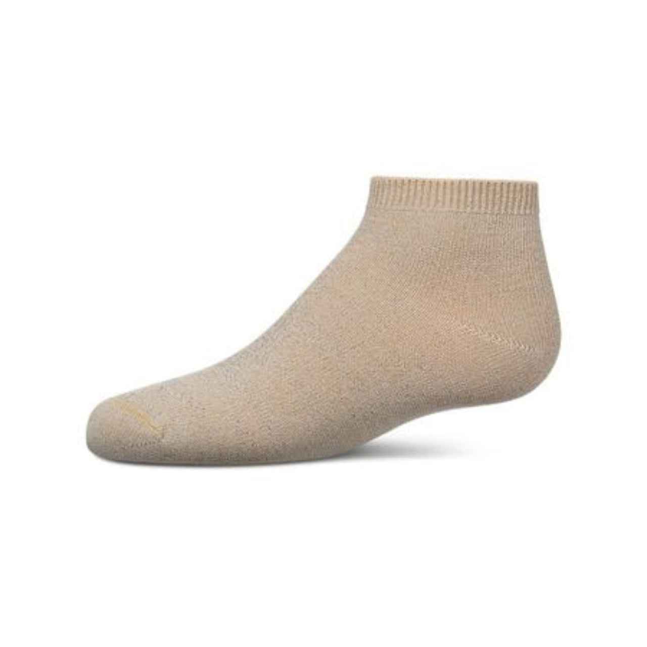 Memoi Kids Basic Soft Rayon from Bamboo Anklet Socks Almond Lurex