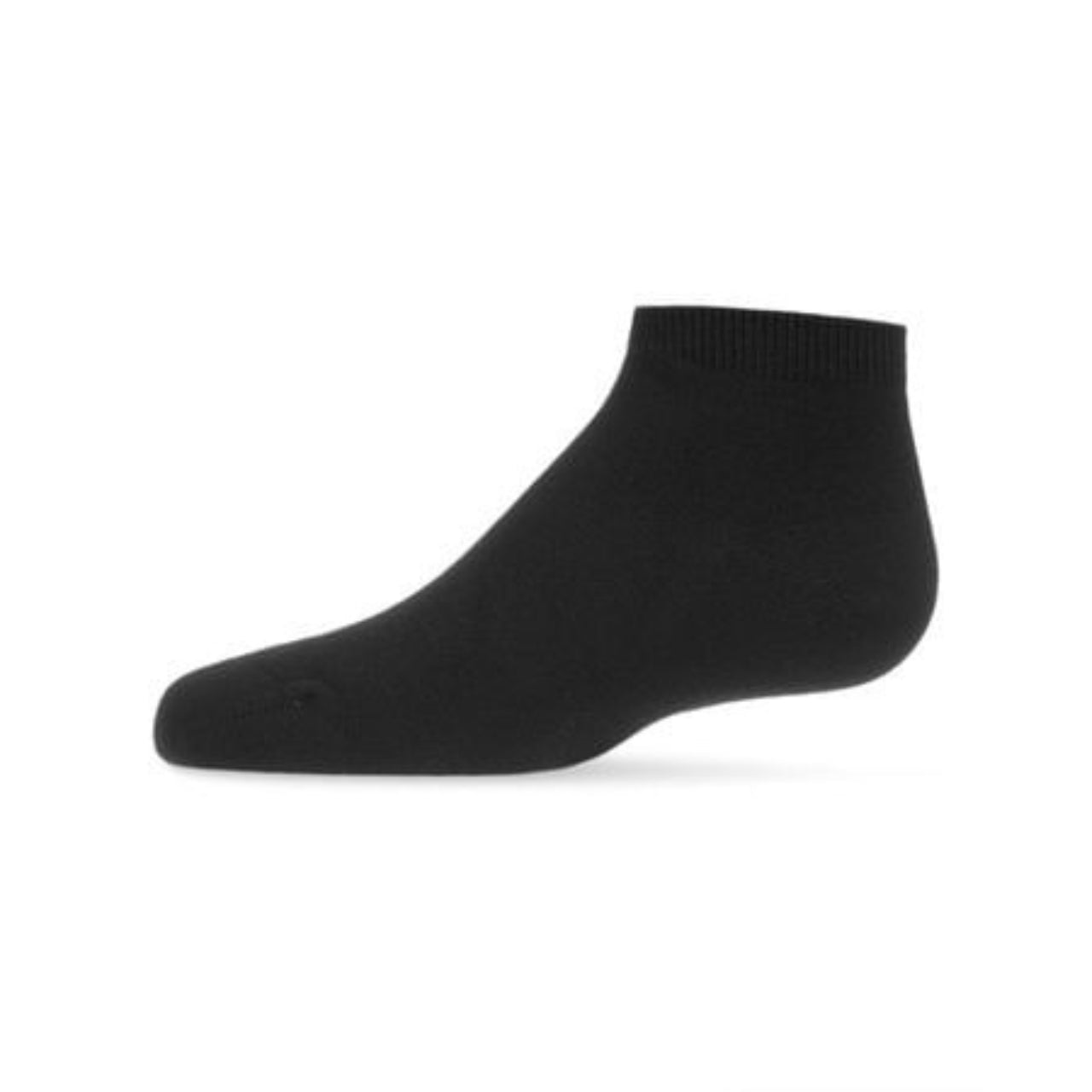 Memoi Kids Basic Soft Rayon from Bamboo Anklet Socks Black