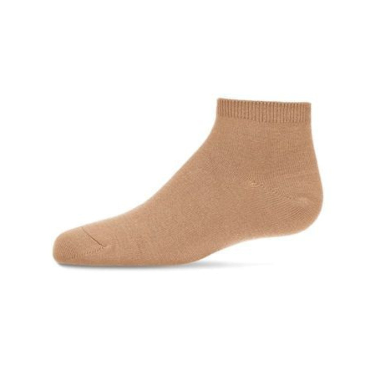 Memoi Kids Basic Soft Rayon from Bamboo Anklet Socks Camel