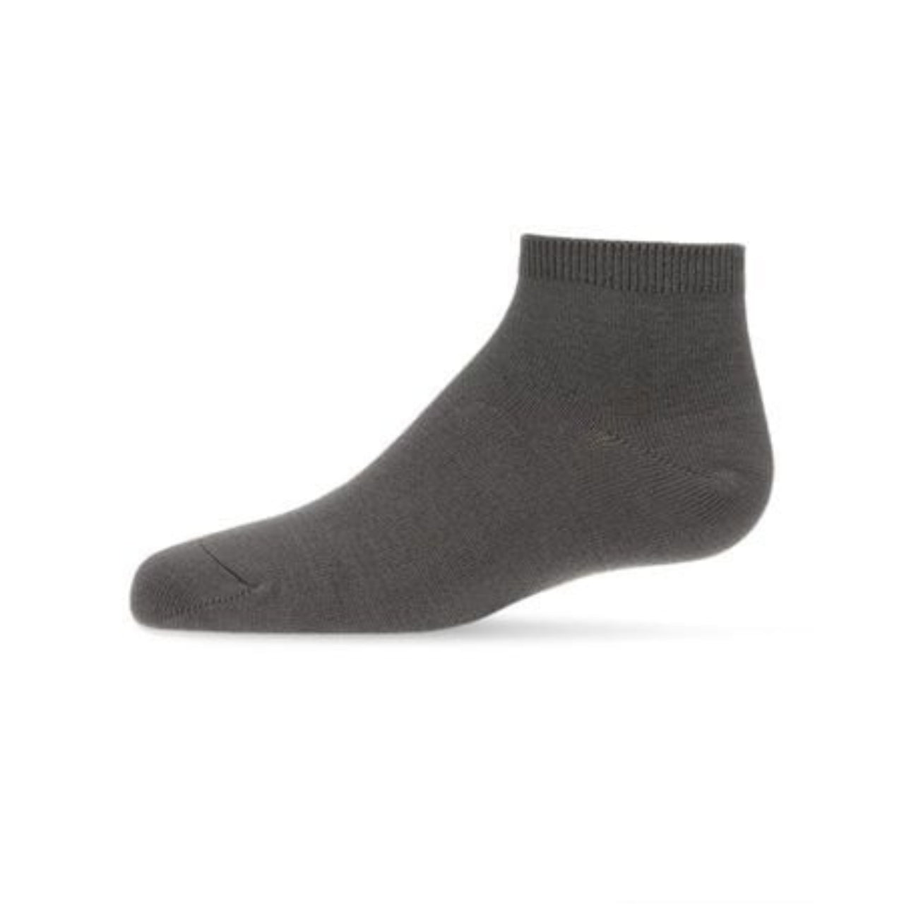 Memoi Kids Basic Soft Rayon from Bamboo Anklet Socks Dark Gray