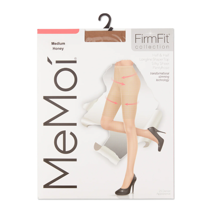 Memoi Half & Half Silky Sheer Pantyhose