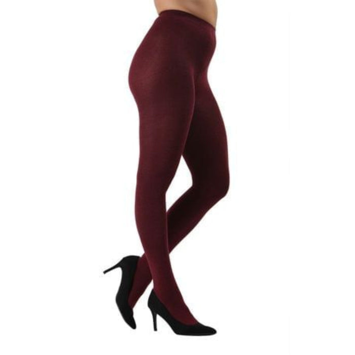 Memoi Womens Brooklyn Flat Knit Cotton Blend Sweater Tights