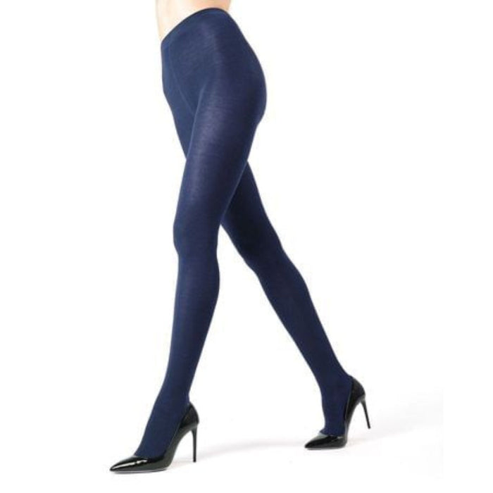 Memoi Womens Brooklyn Flat Knit Cotton Blend Sweater Tights