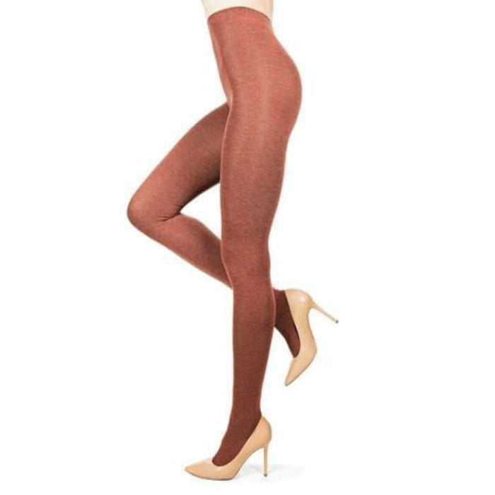 Memoi Womens Brooklyn Flat Knit Cotton Blend Sweater Tights