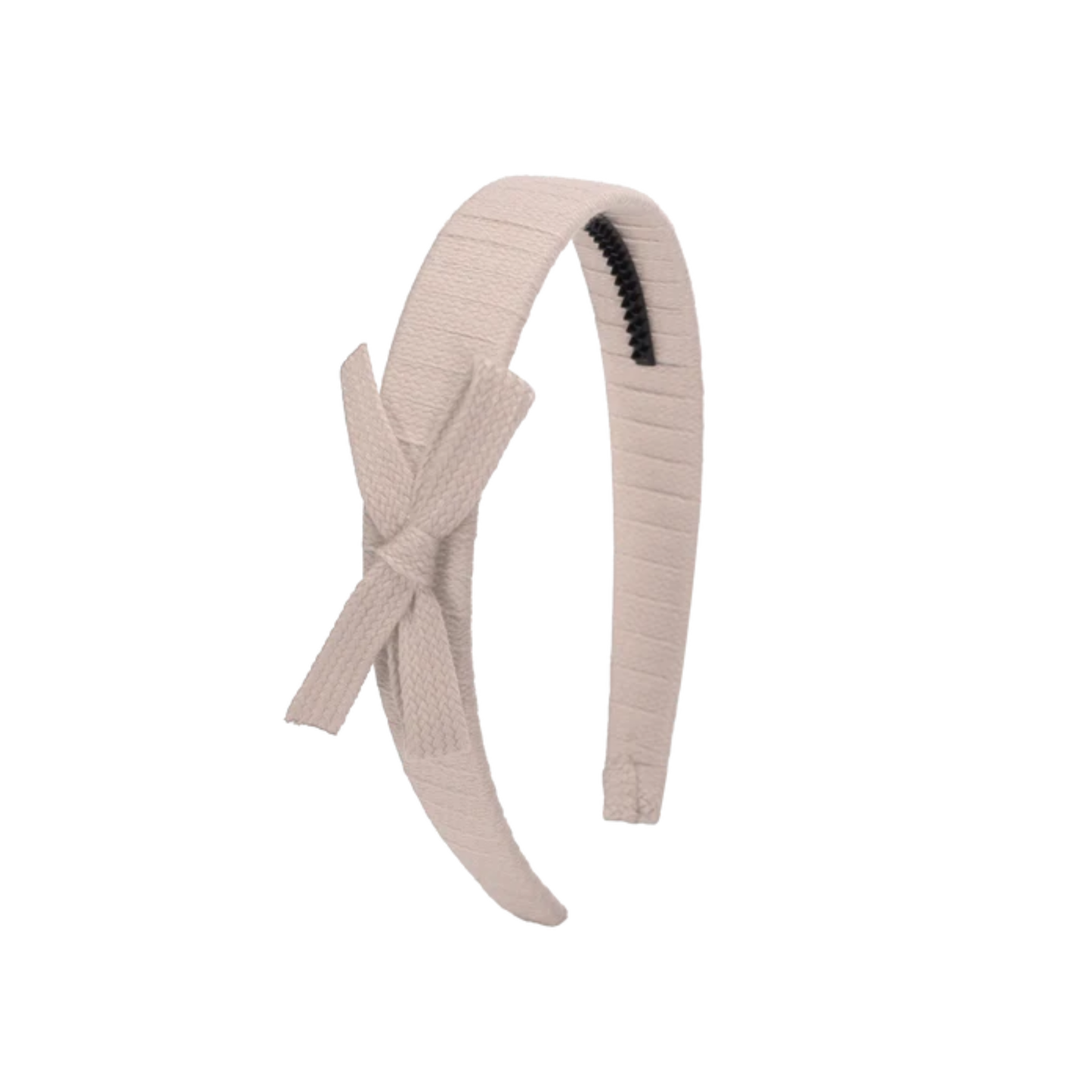 Tis Me Cream Woven Ribbon Hard Headband