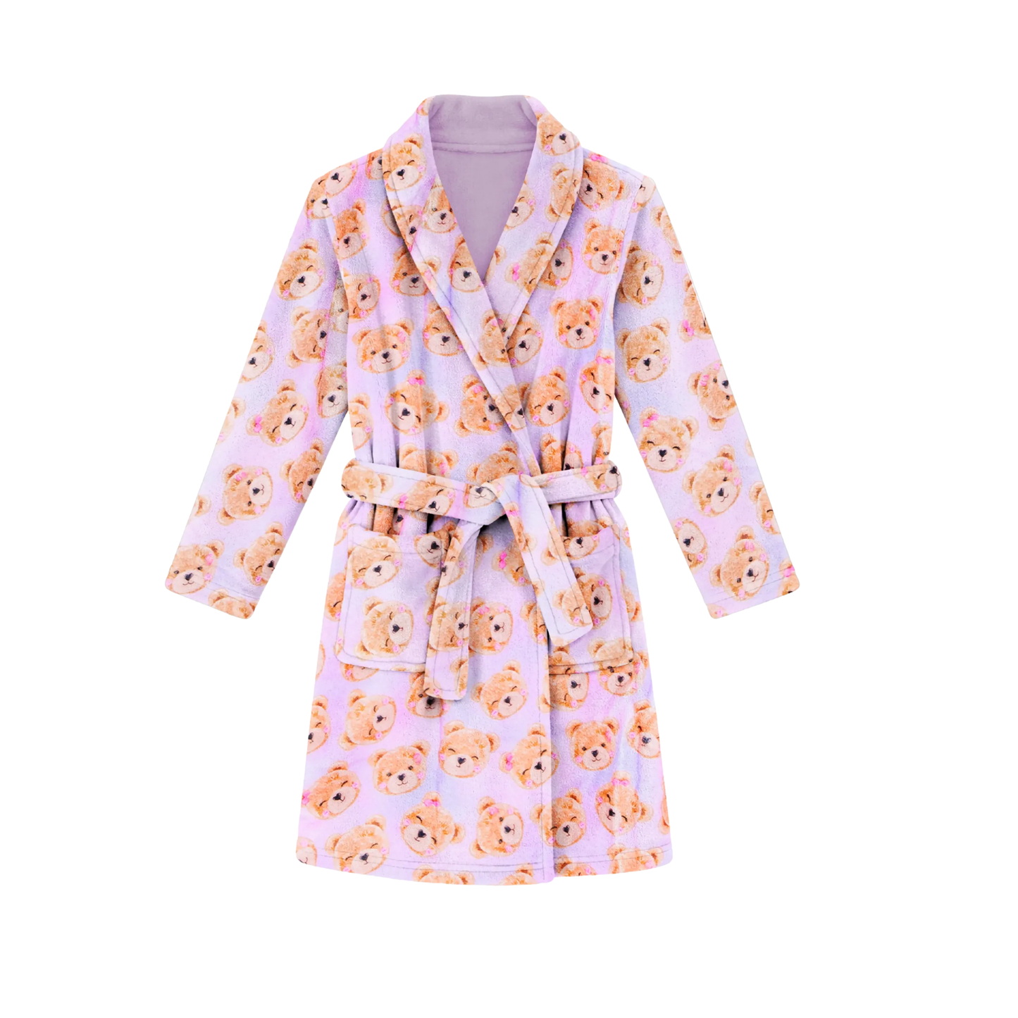 Preppy Goose Lavender Plush Lavender Teddy Loungewear Robe