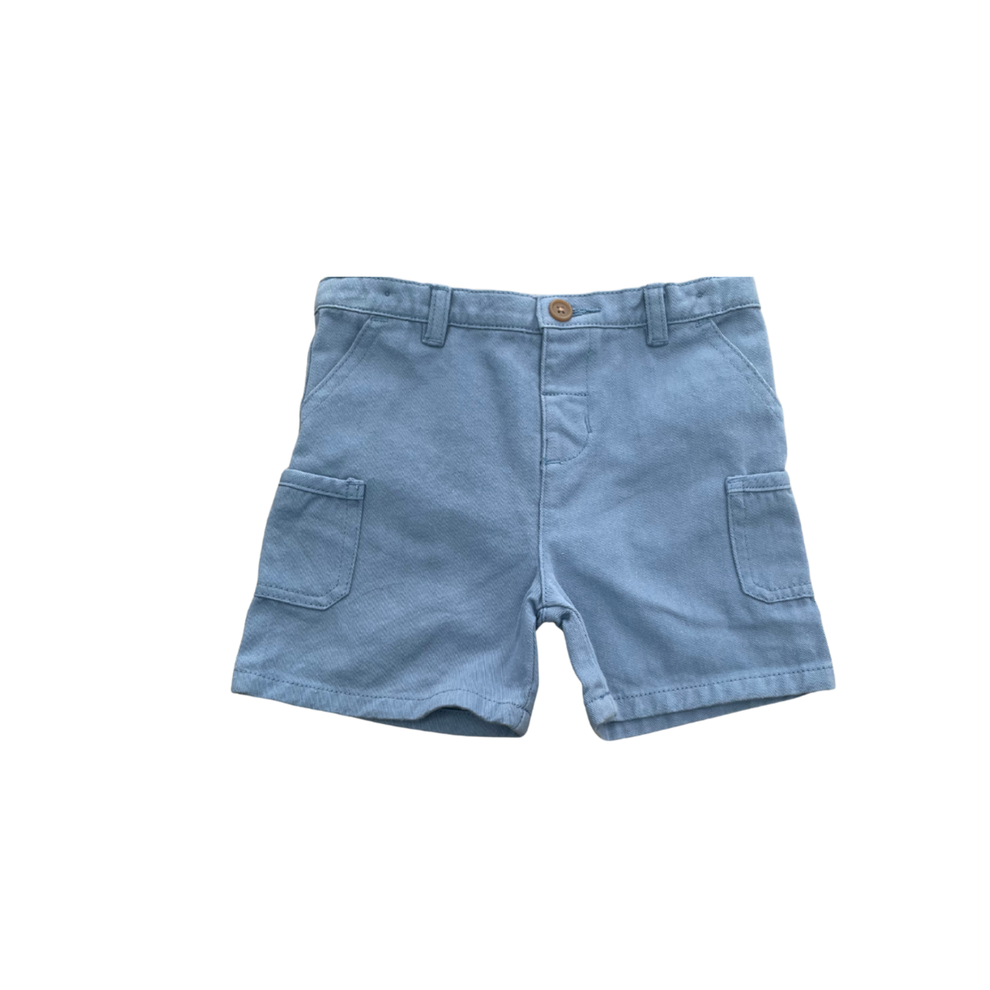 Gingersnaps Blue Baby Josh Fine Twill Bermuda Shorts