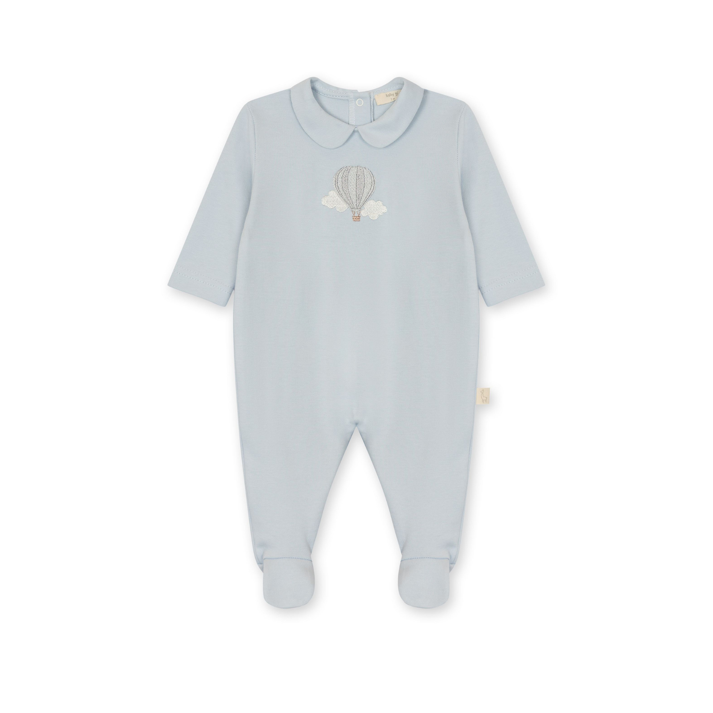Baby Gi Pastel Blue Big Balloon Design Footie