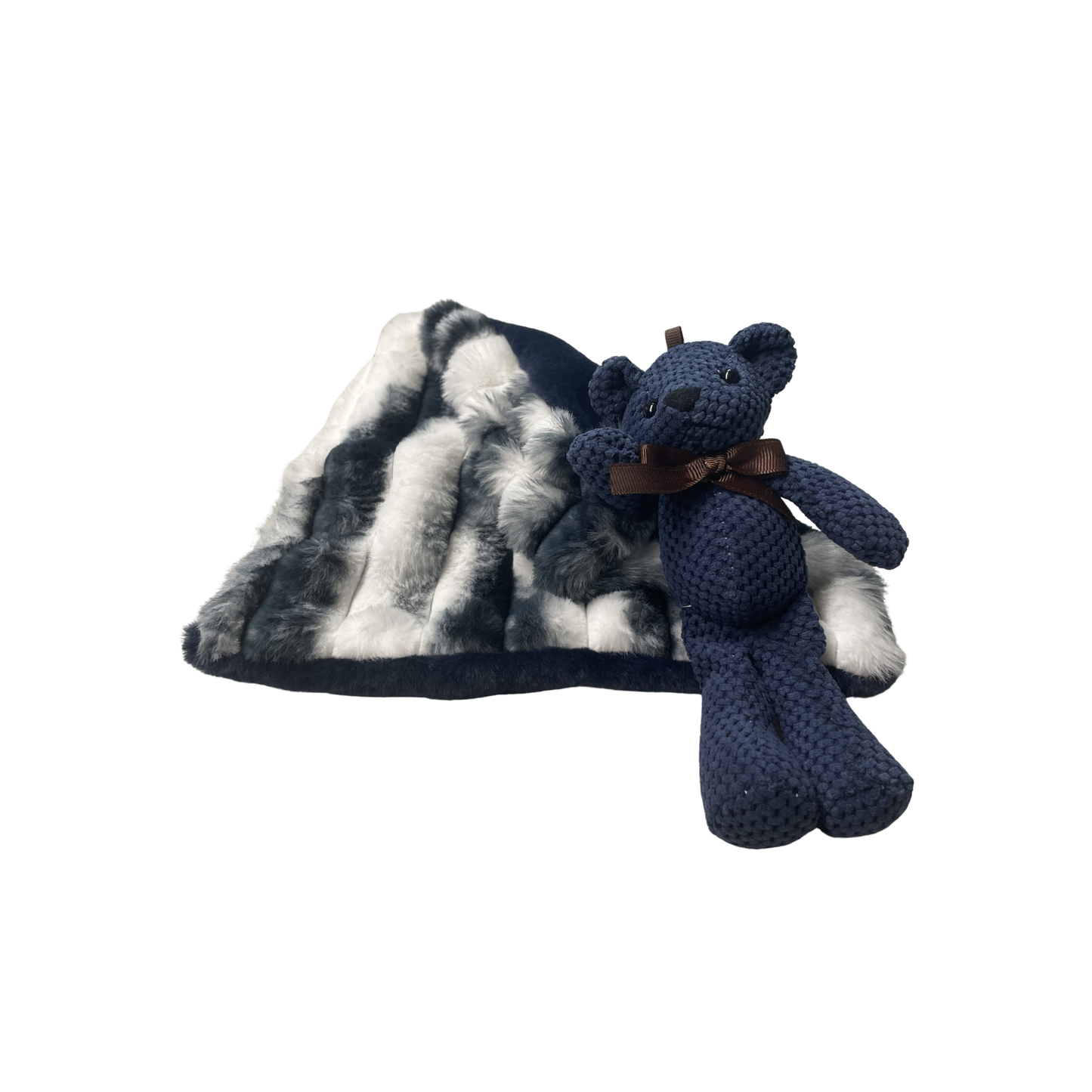 Tiny Cuddlez Rib/Melange Teddy Blankie