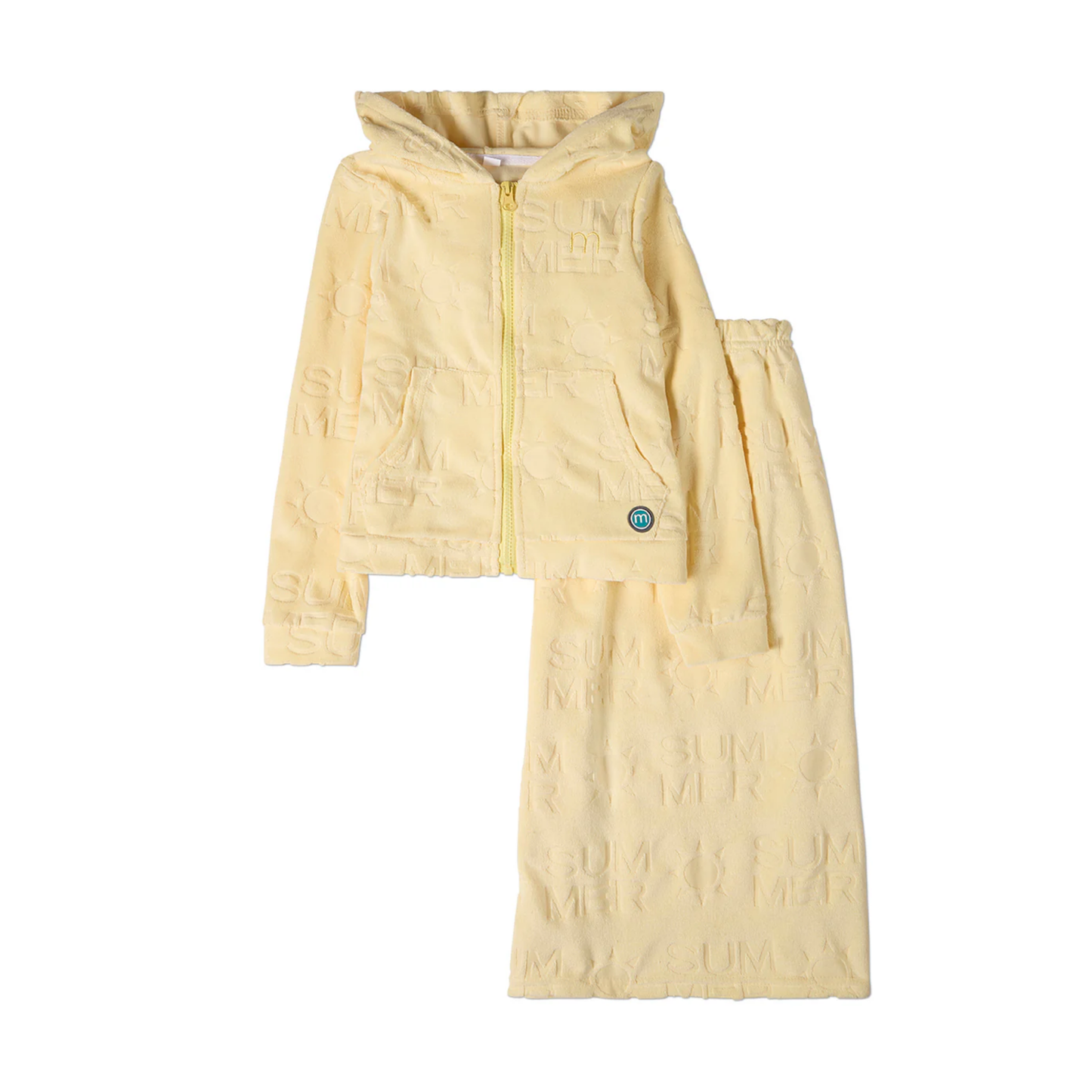 Memoi Summer Burnout 2pc Terry Robe Set