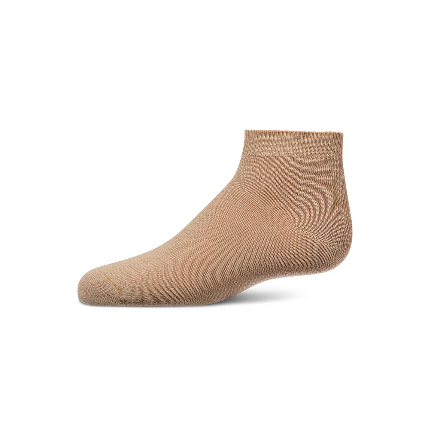Memoi Driftwood Tan Kids Basic Soft Rayon from Bamboo Anklet Socks
