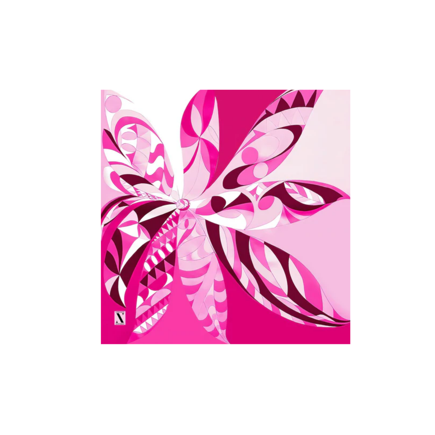 Nicsessories Fuchsia Fantasia Headscarf