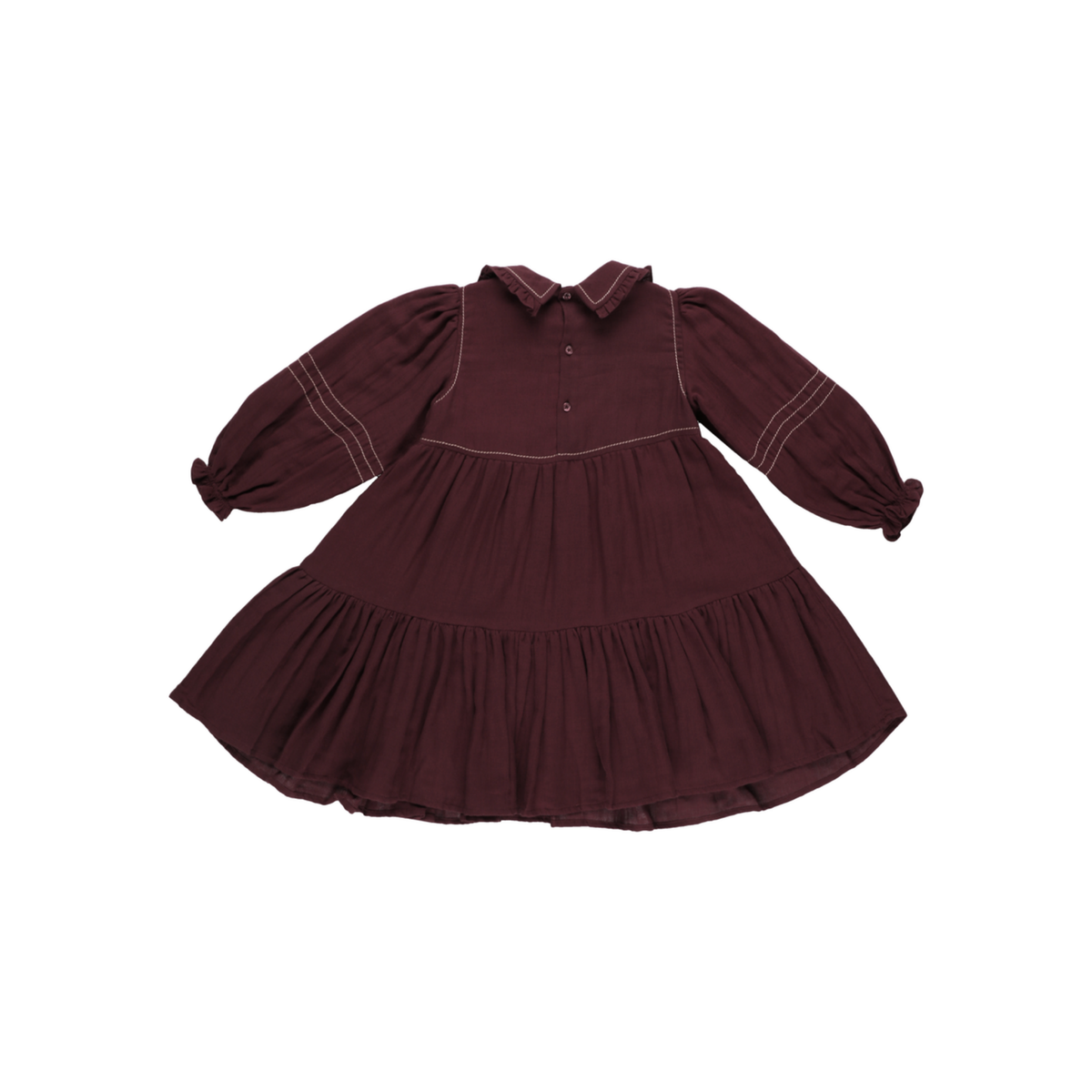 Early Sunday Plum Marguerite Elbow Sleeve Dress