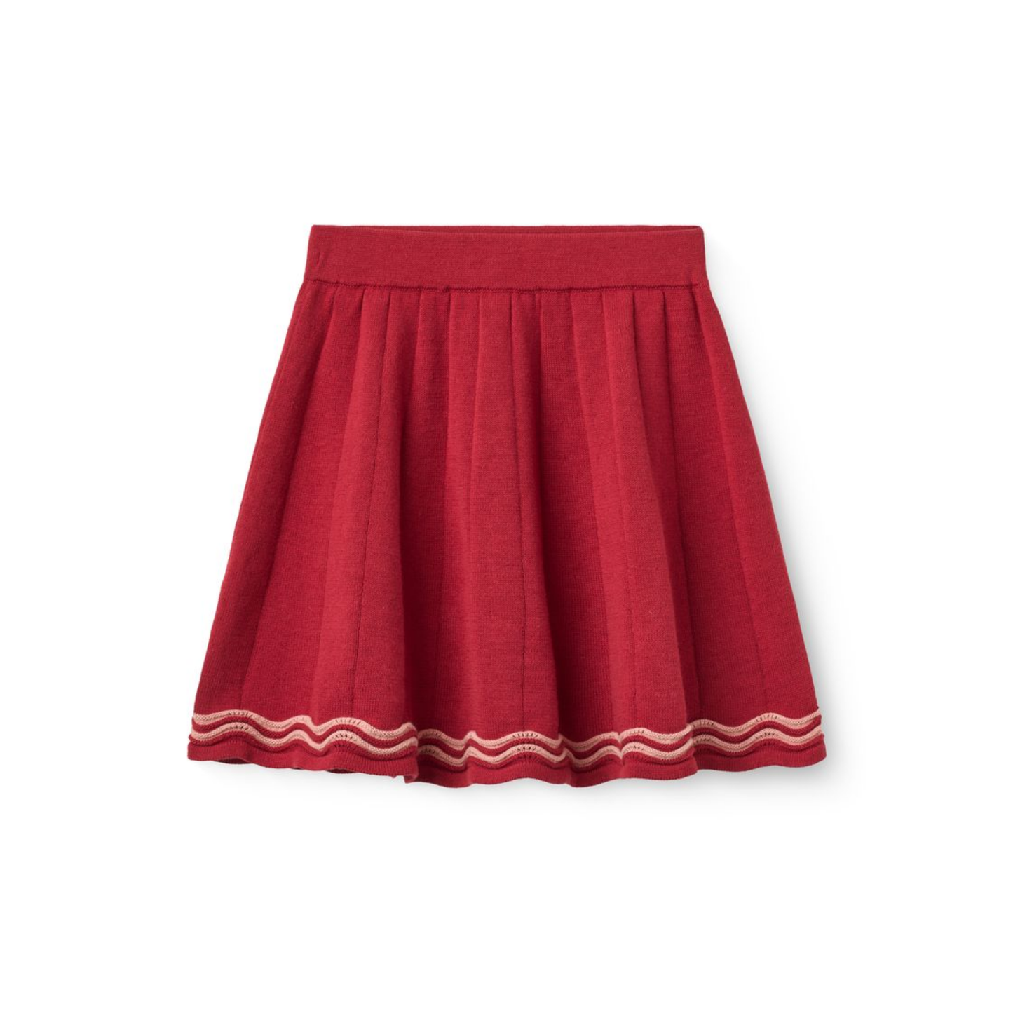 Copenhagen Colors Red Tennis Knitted Skirt