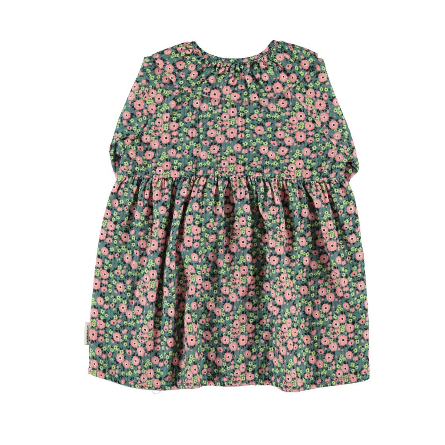 Piupiuchick Green Multicolor Flower Dress