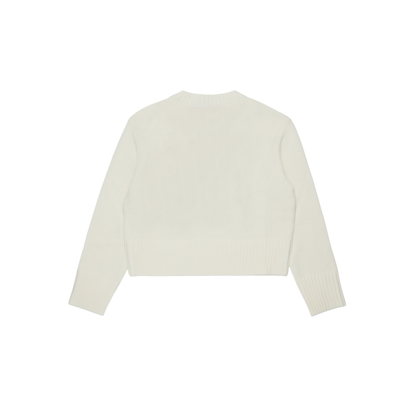 Max & Co Ivory Logo Multi Square Knit Sweater