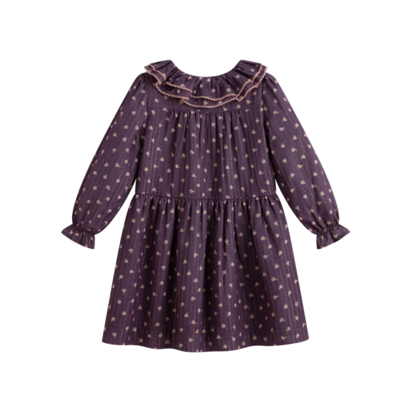 C'Era Una Volta Purple Lisette Collar Dress