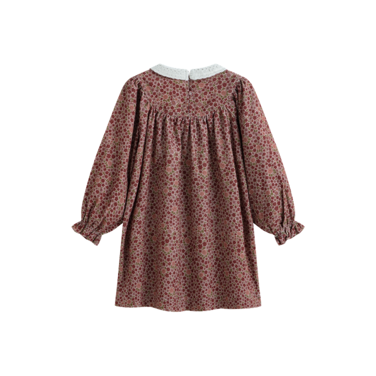 C'Era Una Volta Burgundy Kaya Flower Dress