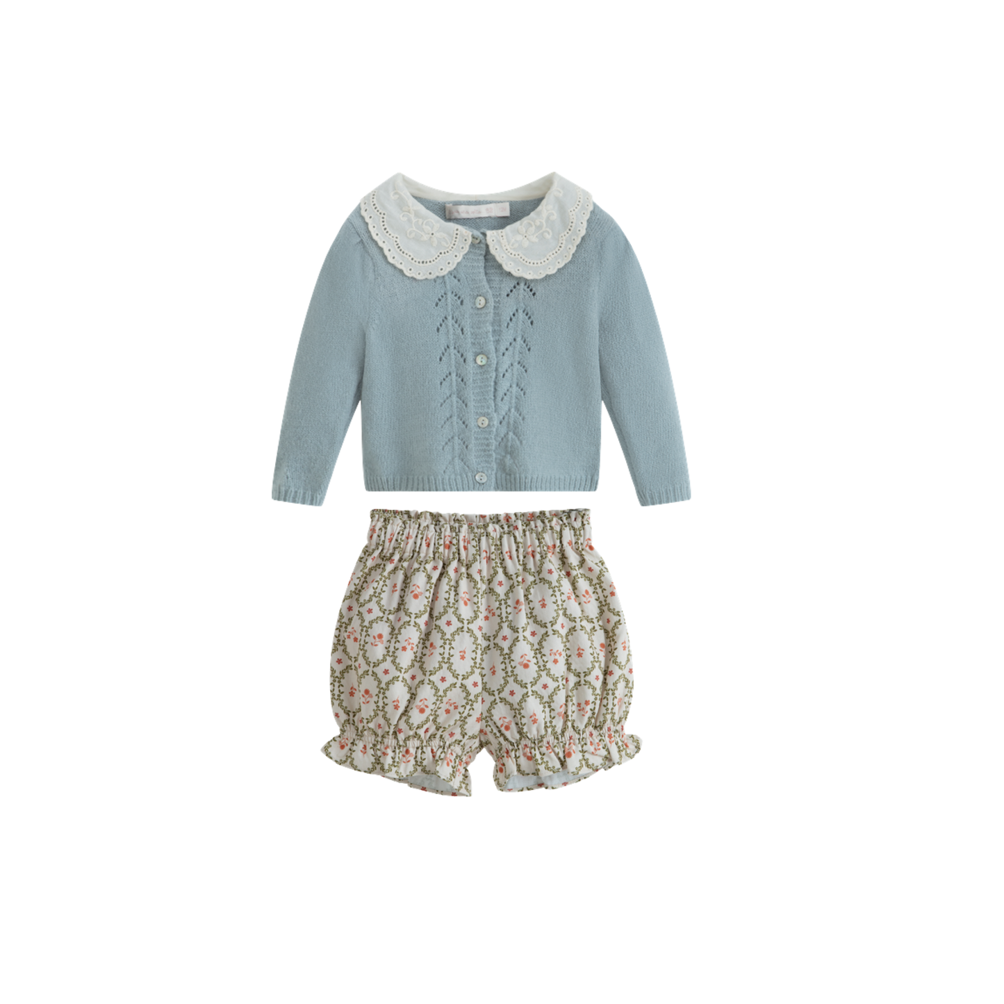 C'Era Una Volta Dusty Blue Selene Bloomer Set