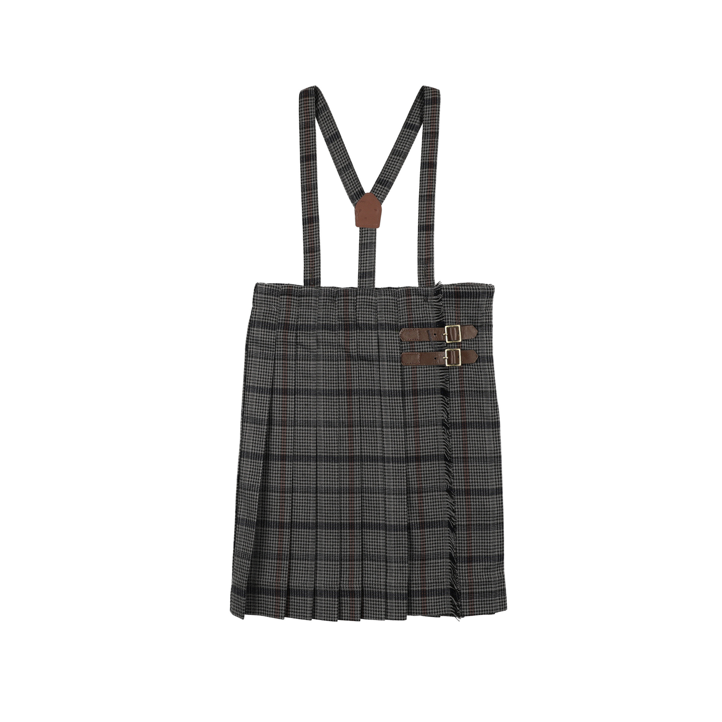 Analogie Antique Plaid Kilt Suspender Skirt
