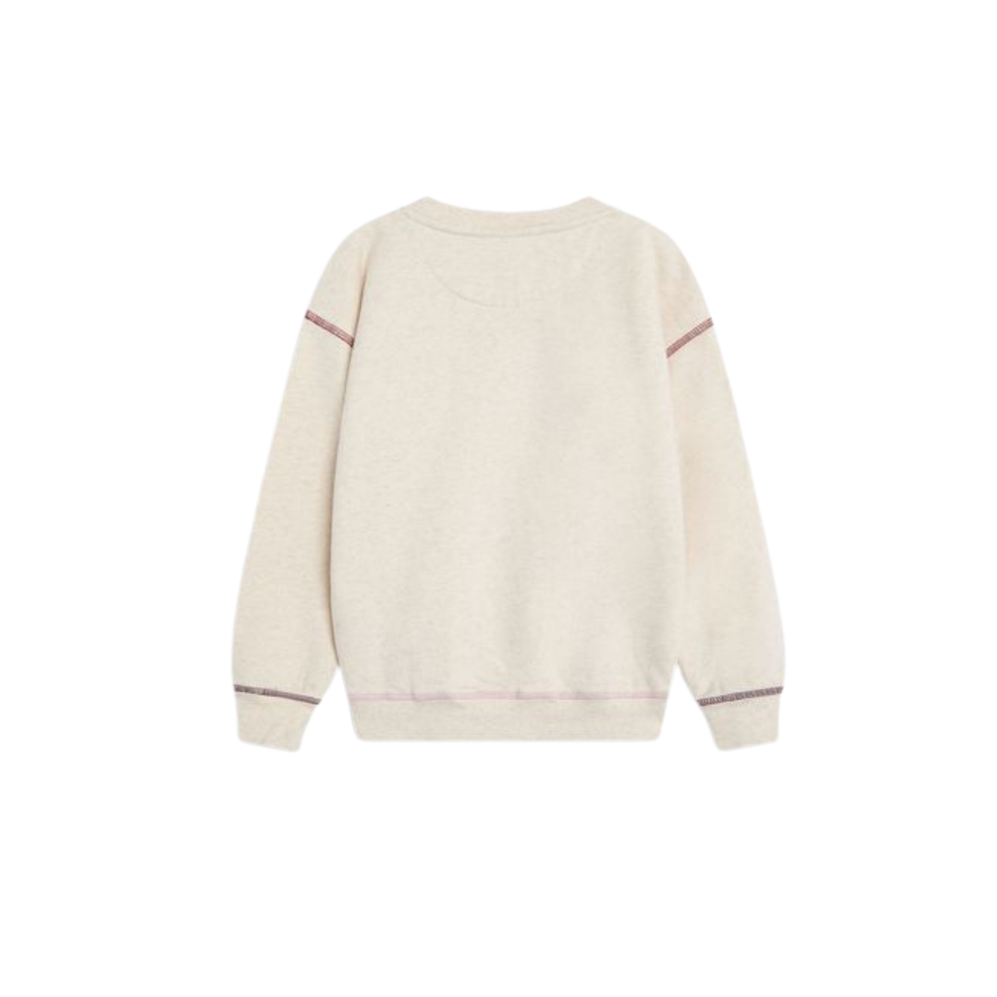 The New Society Whisper White Logo Long Sleeve Sweatshirt
