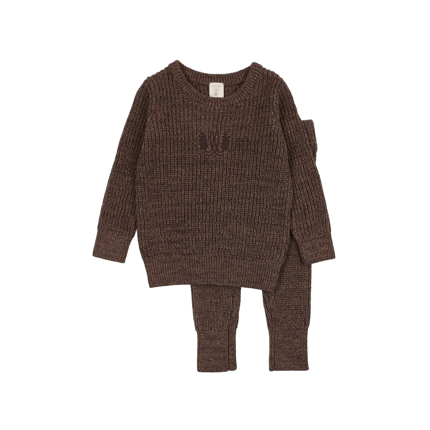 Analogie Chocolate Brown Marled Toddler Set Boy