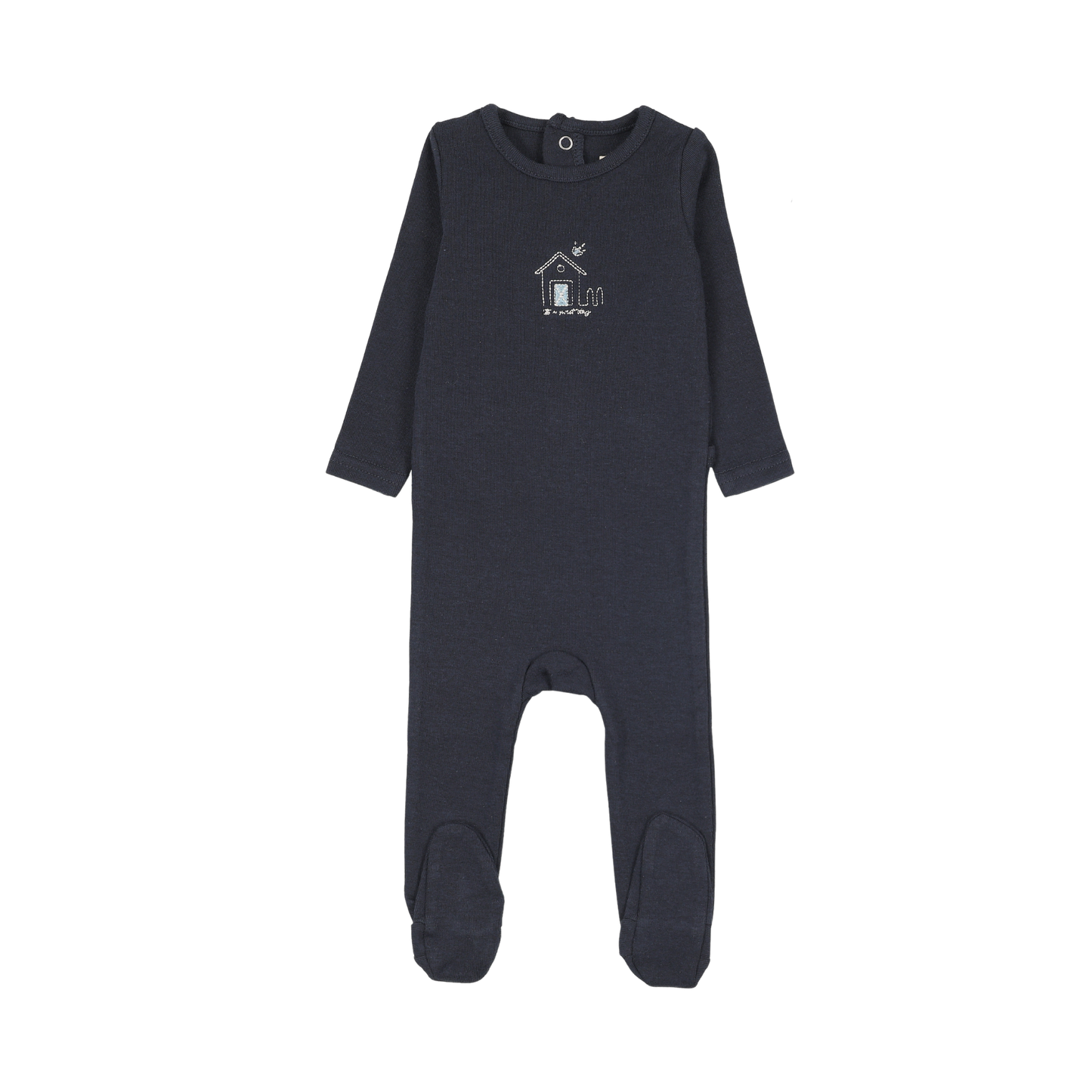 Analogie Navy Swt Cmpgn Boys Embroidered Footie
