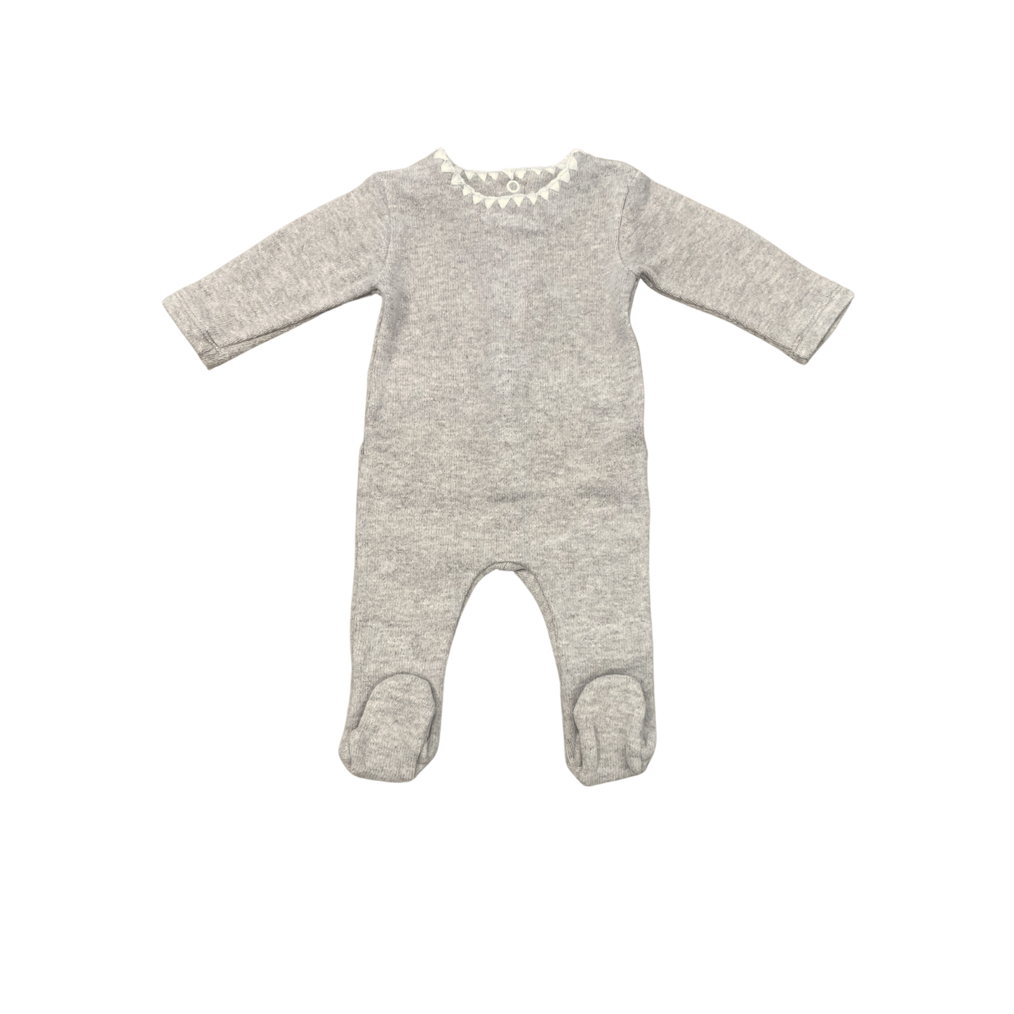 Latte Sand Tutina Knit Footie