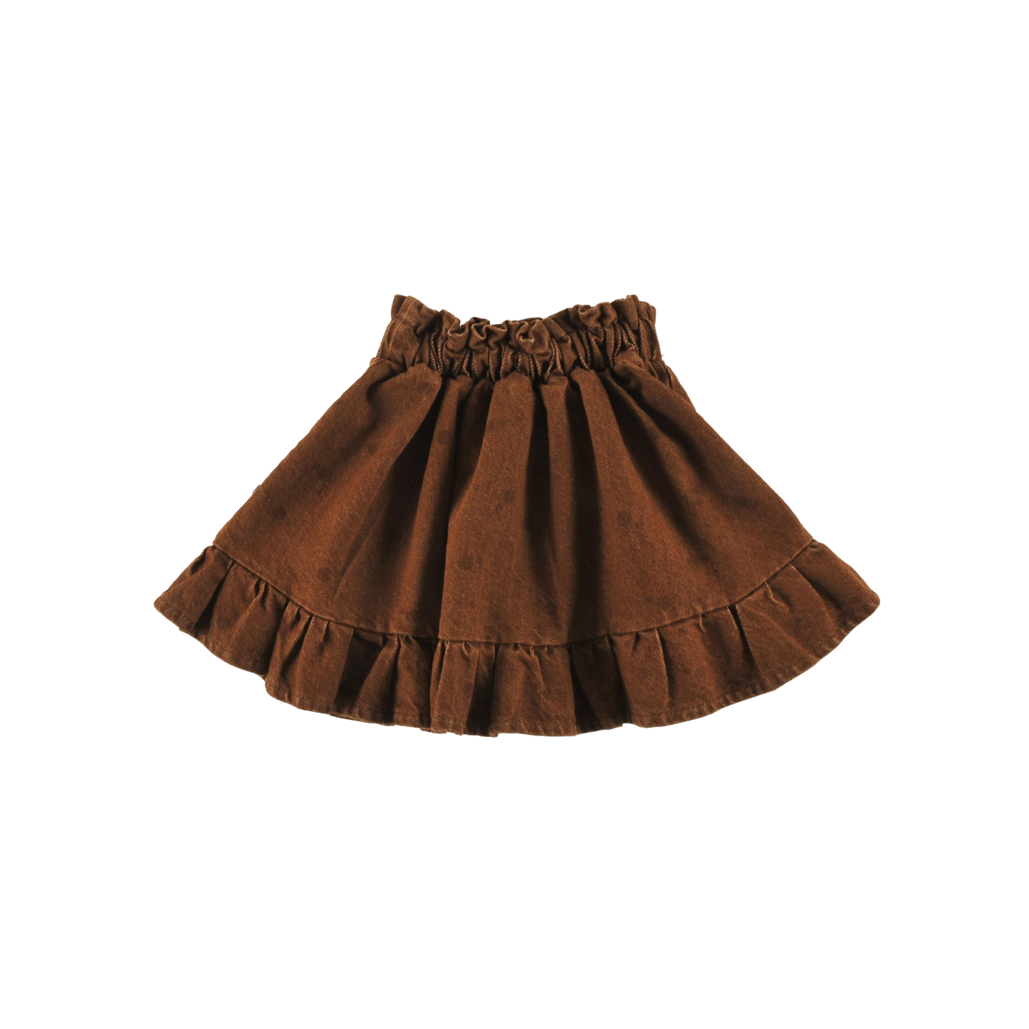 Loud Choco Polkadot Alpine Eyes Logo Print Skirt