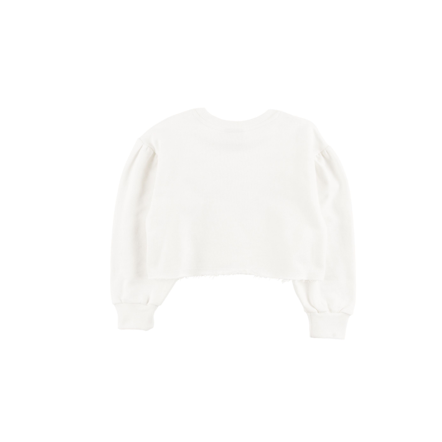 Loud Cream Sweater Crop Loose Fit Drop Shoulder