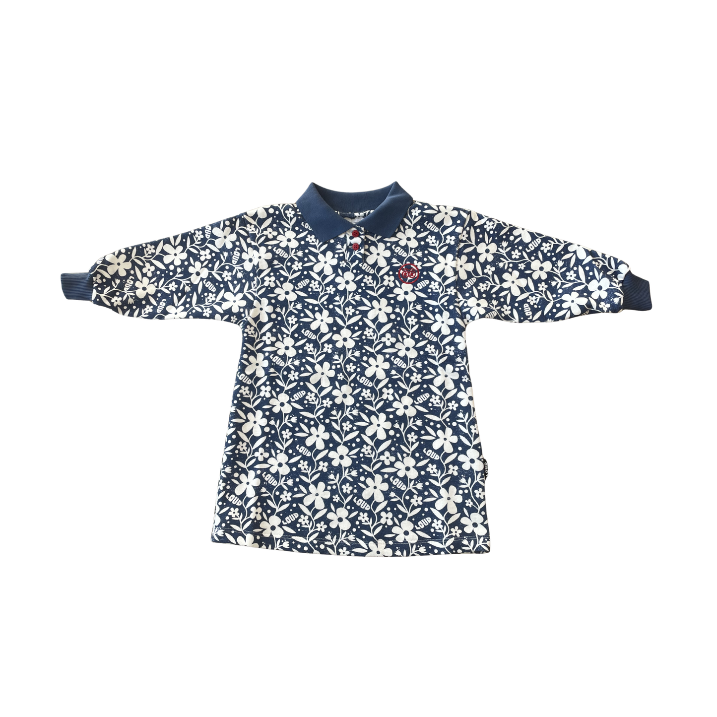 Loud Flower Aop Alps Straight Polo Dress