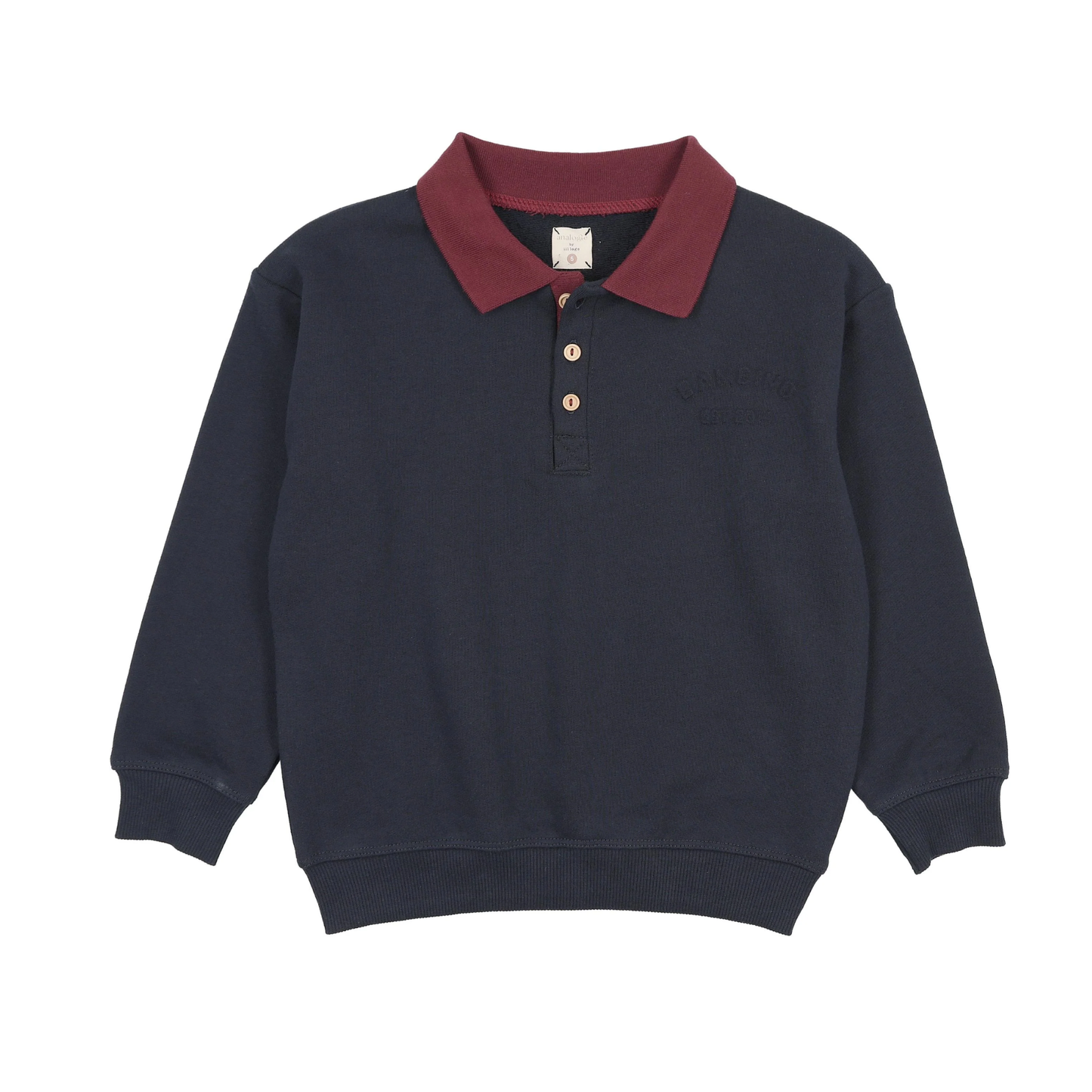 Analogie Navy Denim Day Boys Sweatshirt Polo