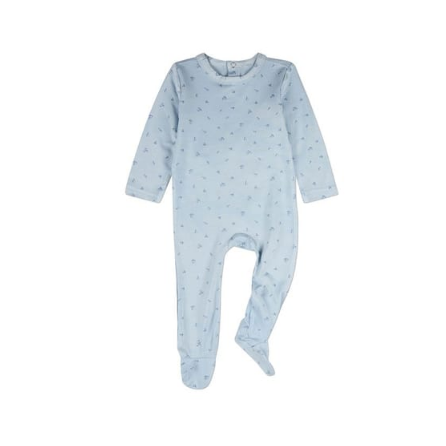 MiniMoi Blue Delightful Cherries Footie